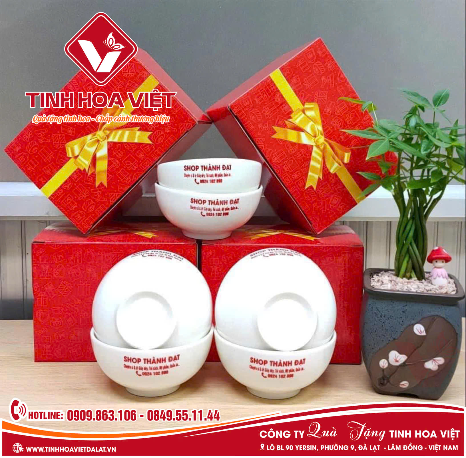 Bát ăn in logo quà tặng doanh nghiệp lan tỏa Thương Hiệu