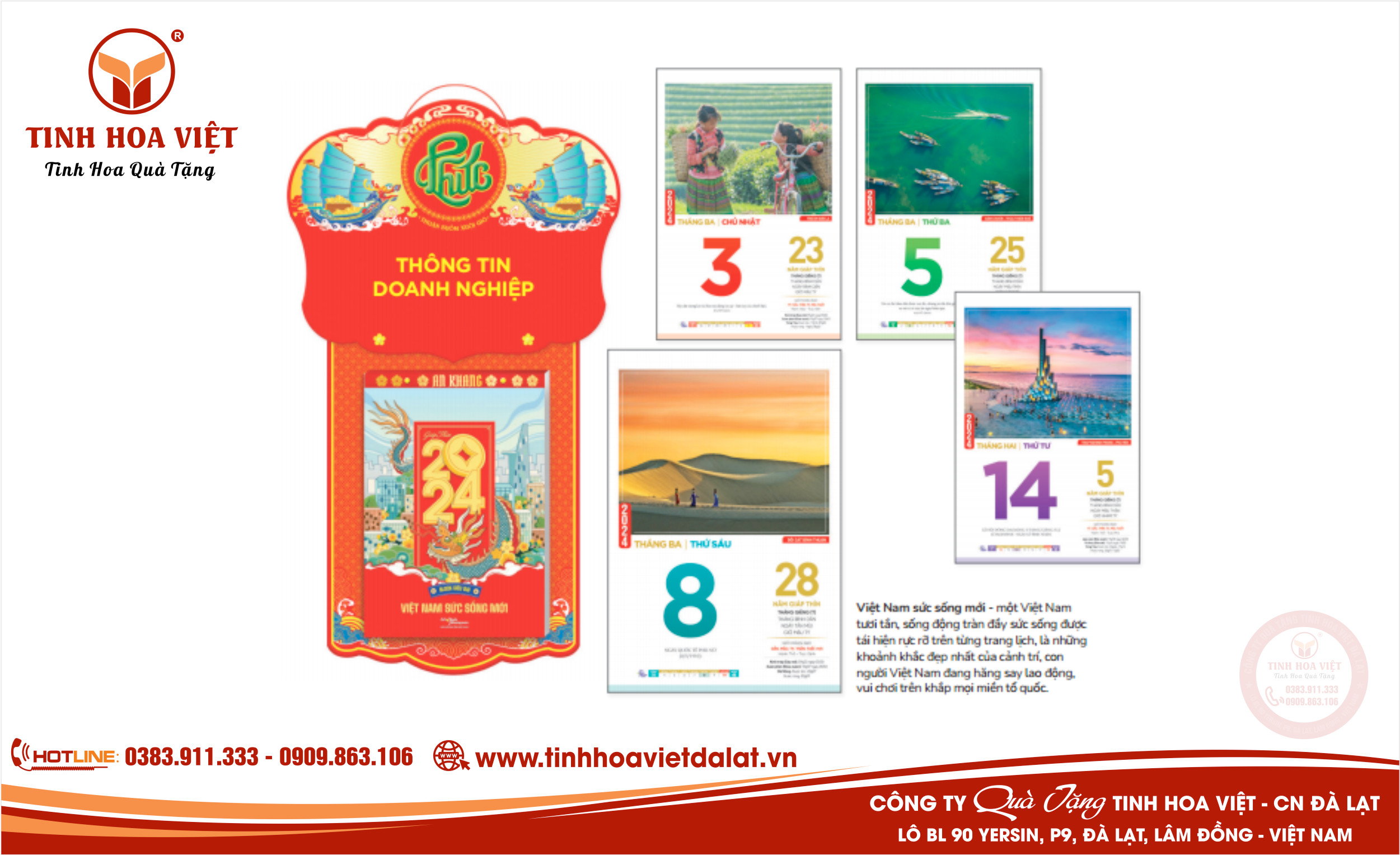 cung cấp lịch tết 2024