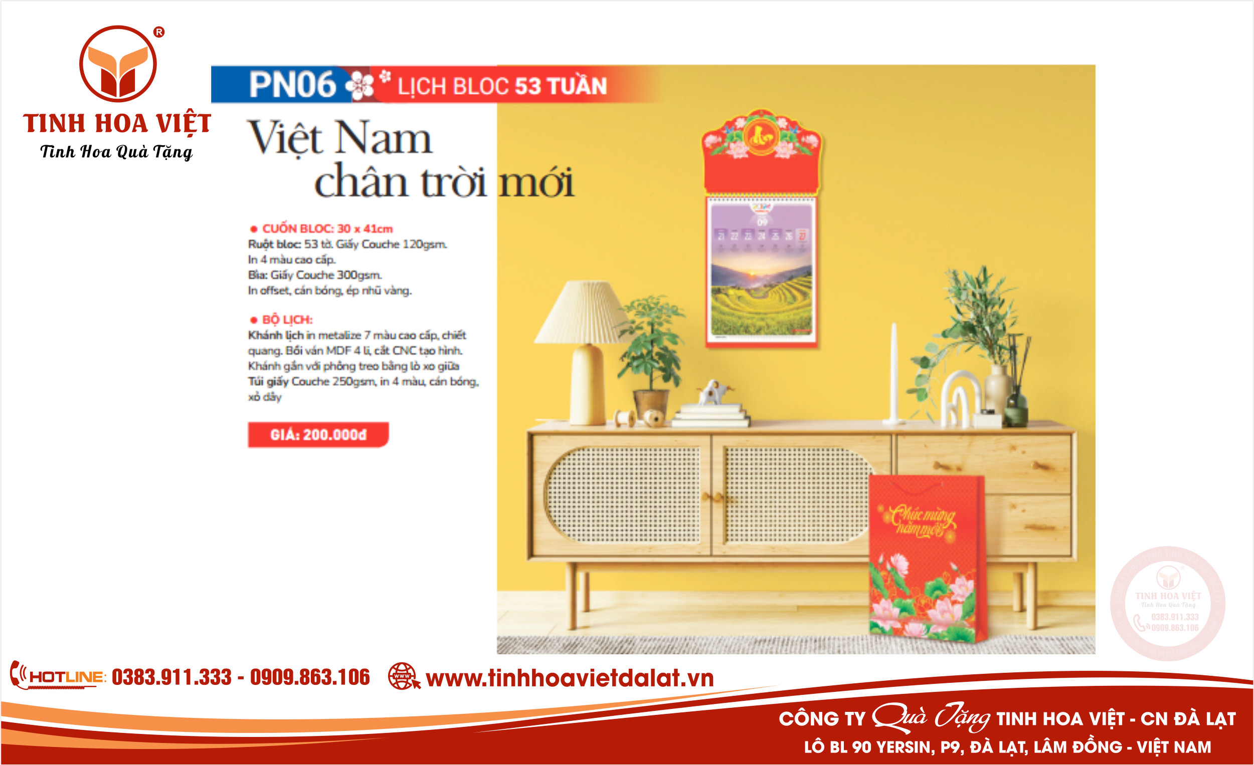 in ấn lịch giá rẻ tại đà lạt và phía nam