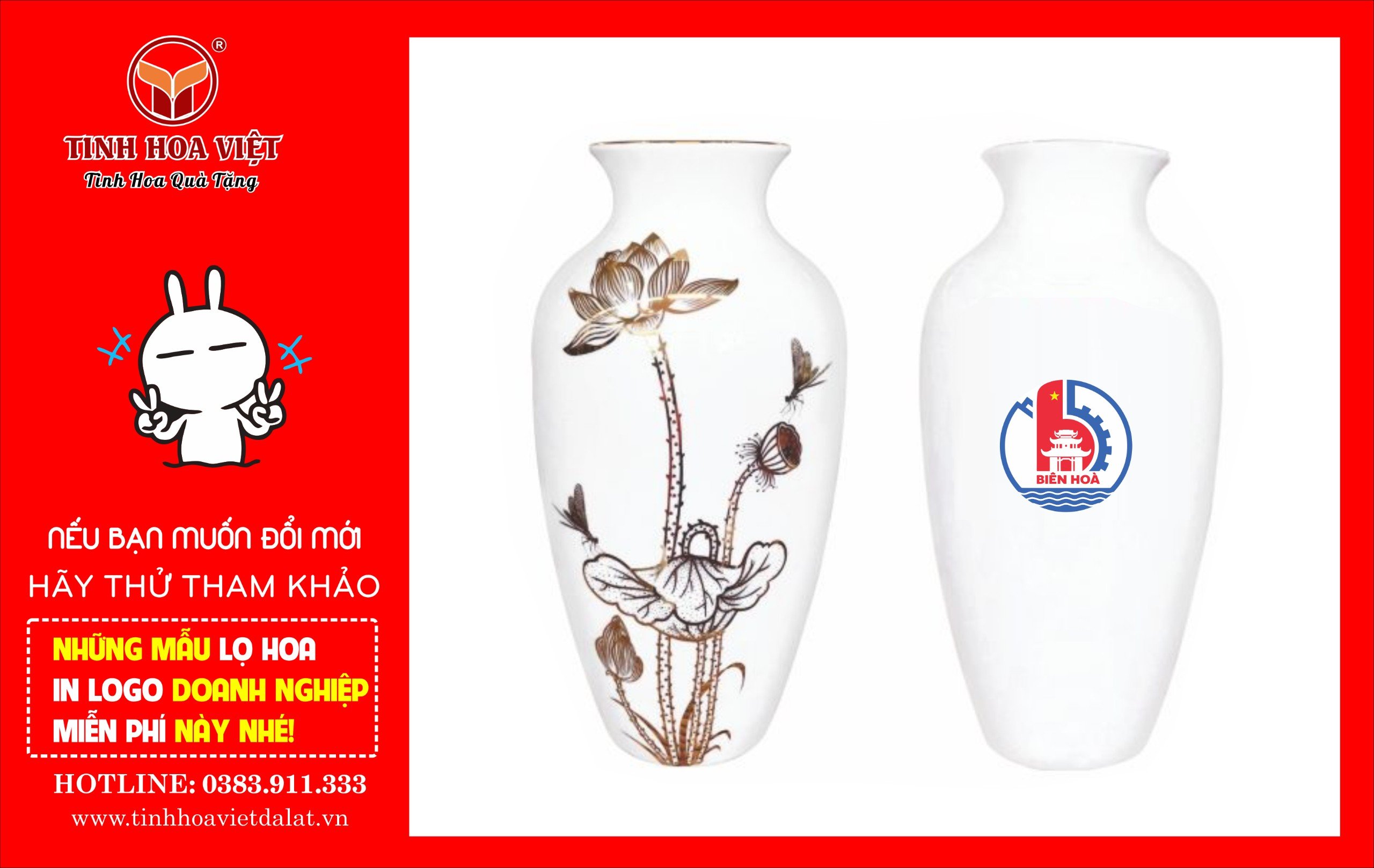 Lọ hoa thủy tinh tặng khách hàng