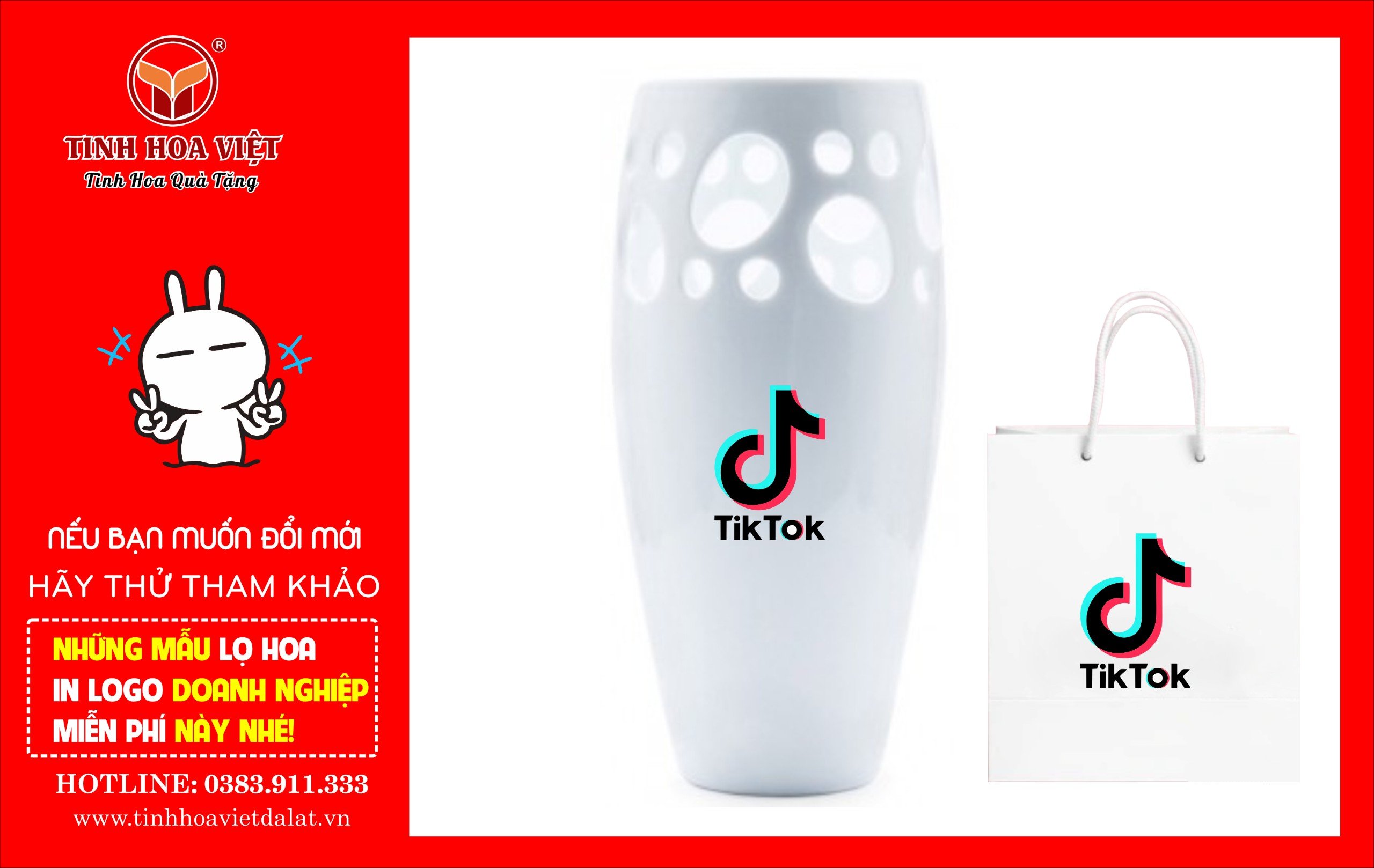 Lọ hoa thủy tinh làm quà tặng doanh nghiệp