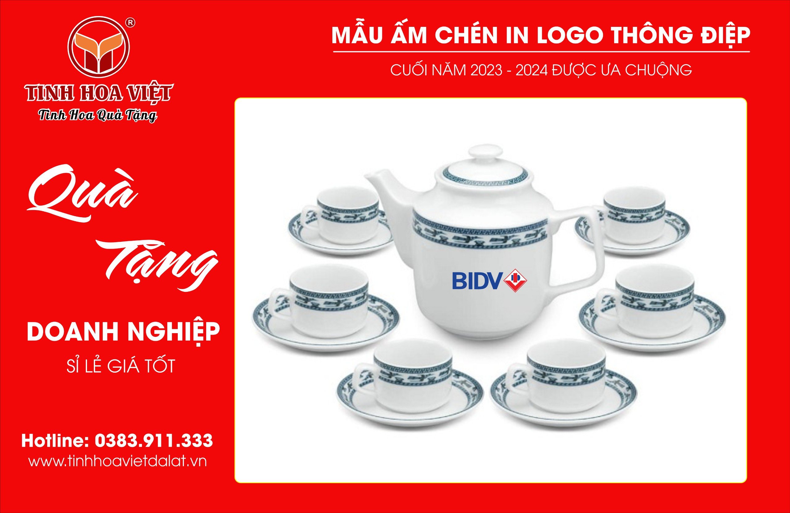 bộ ấm chén dáng vuông