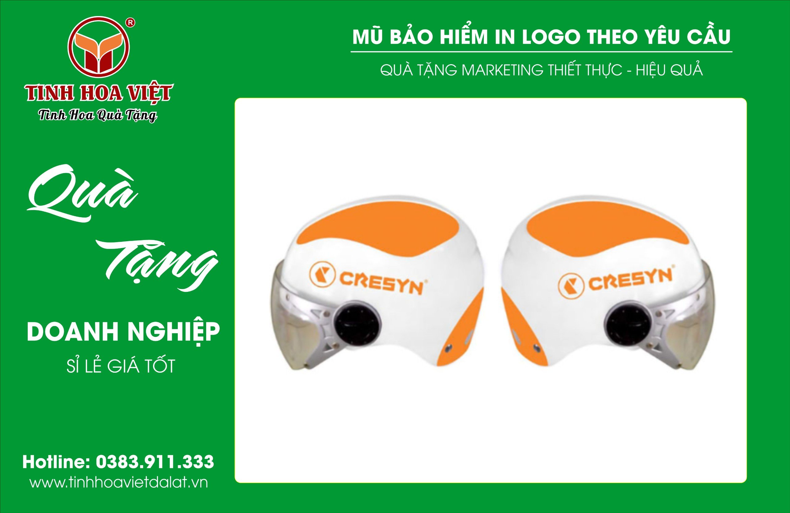 in mũ bảo hiểm tại đà lạt