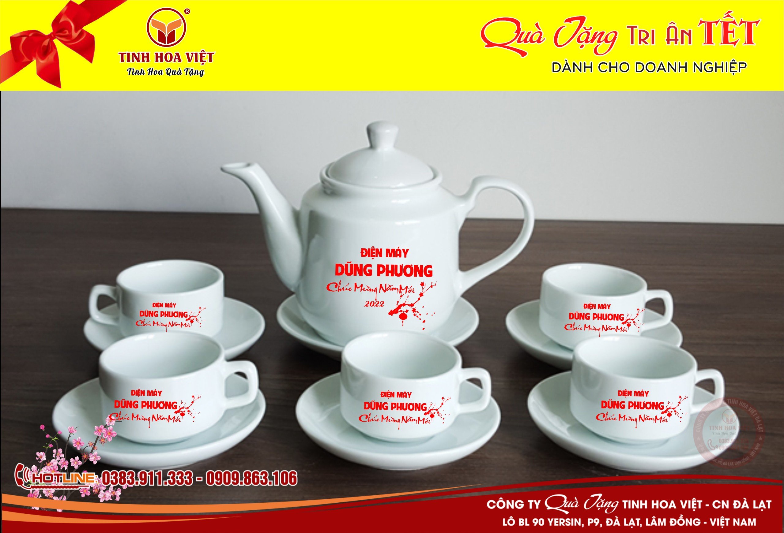 bộ ấm chén dáng vuông