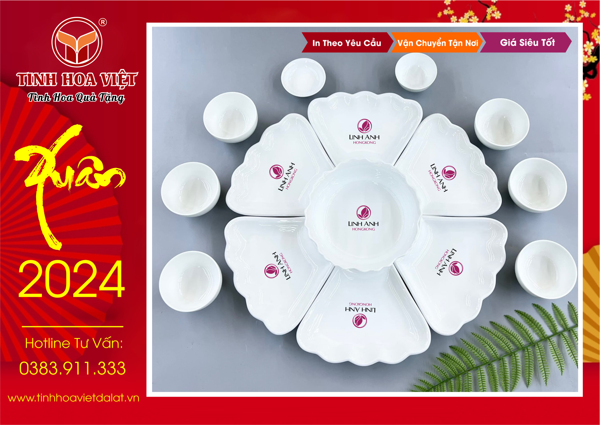 bộ bát ăn hoa mặt trời quà tặng doanh nghiệp