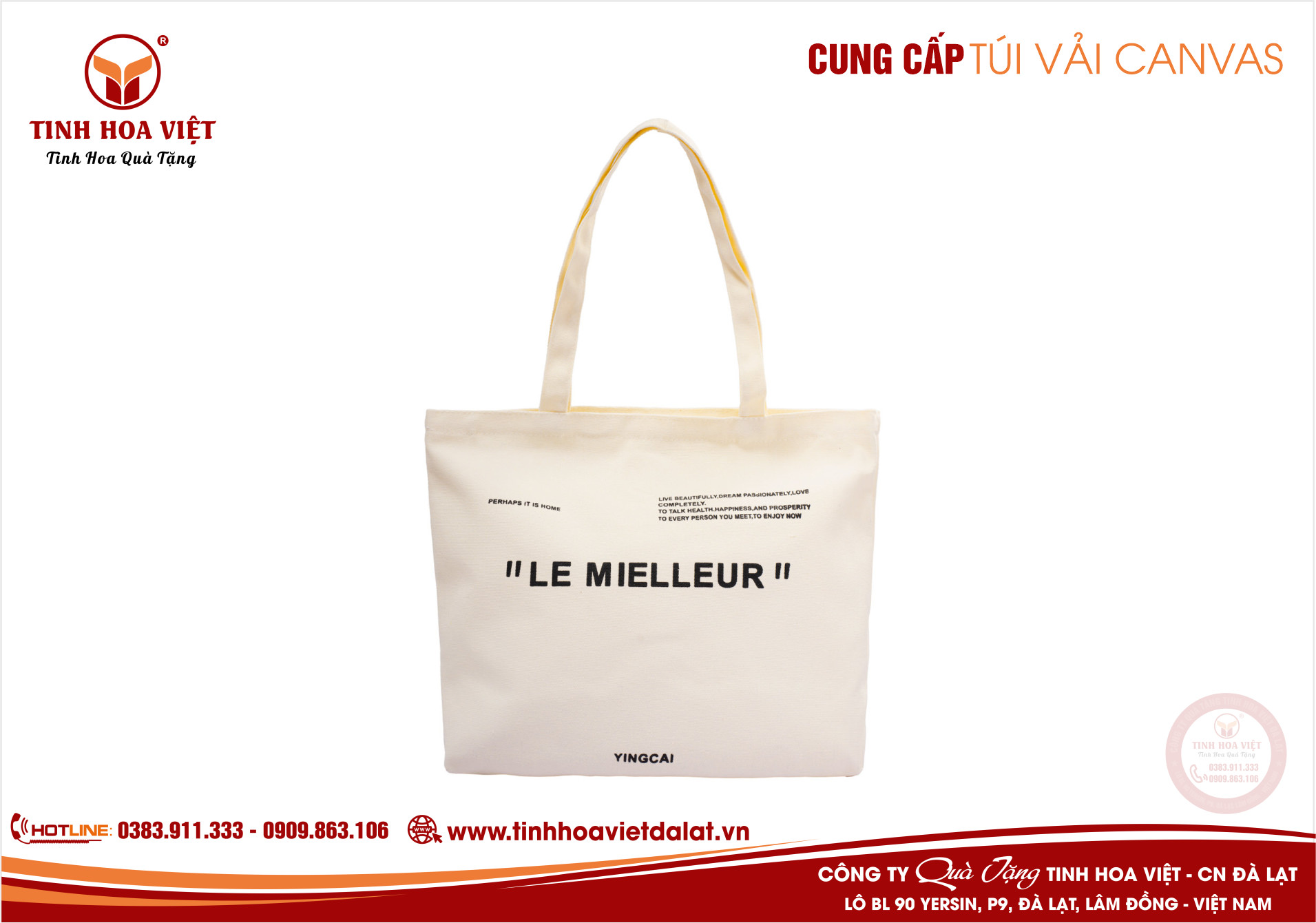 nhà cung cấp túi canvas