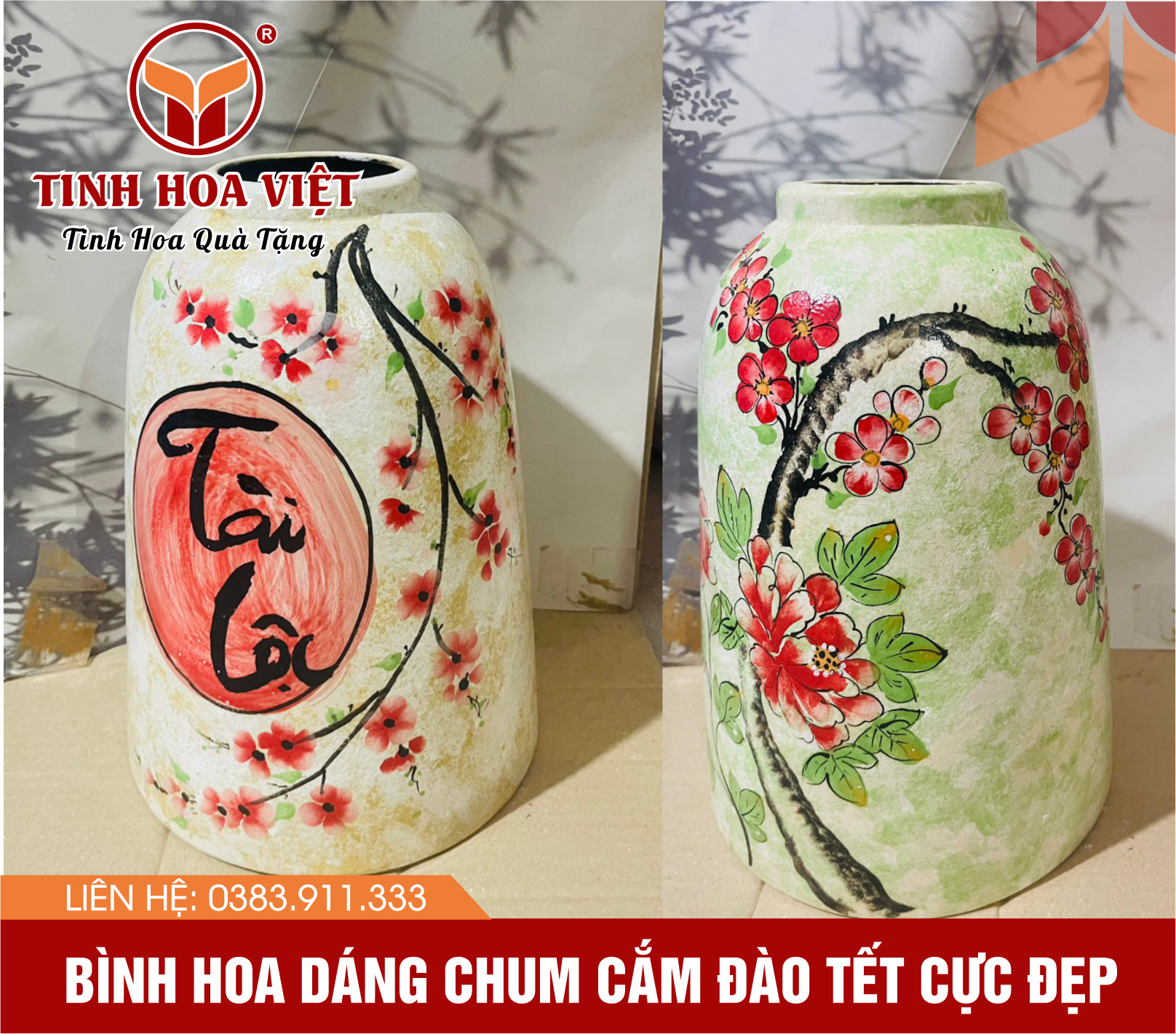 bình hoa dáng chum