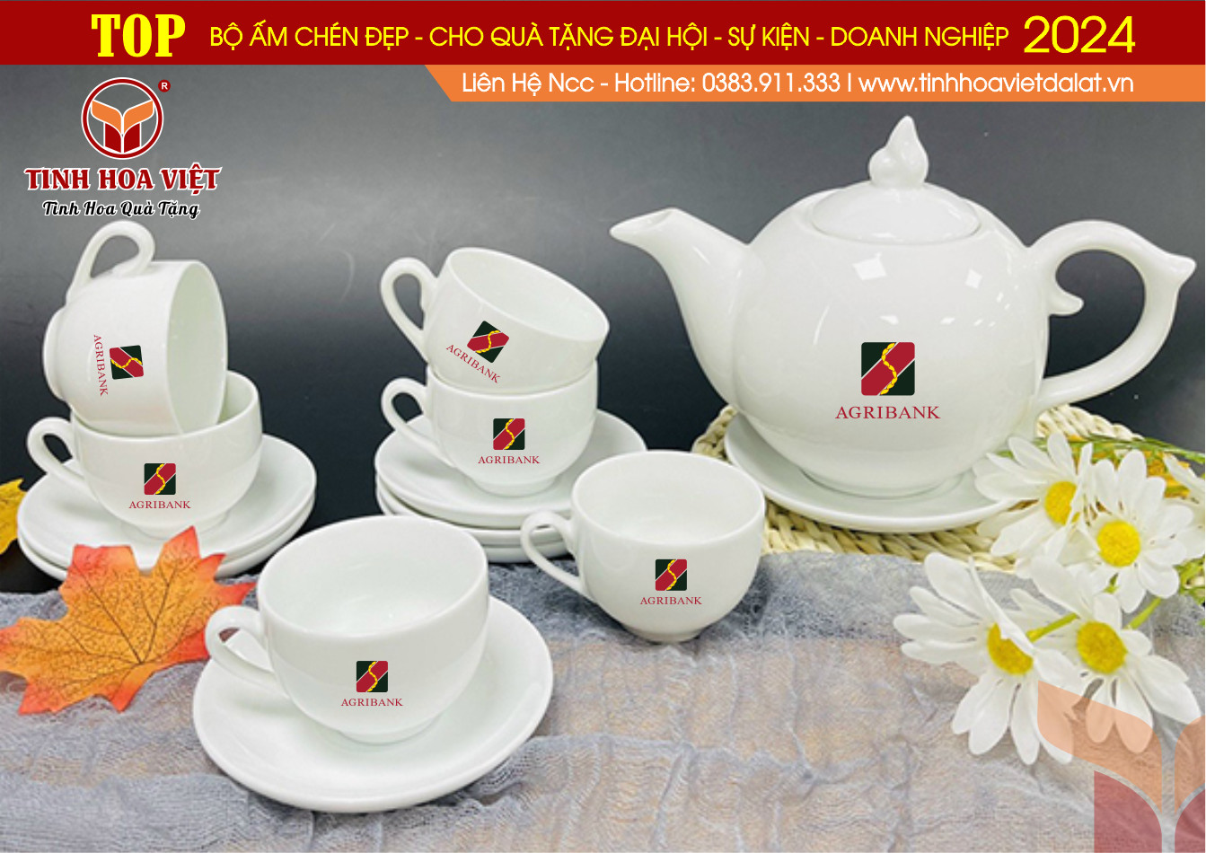 ấm chén chóp lửa bát tràng