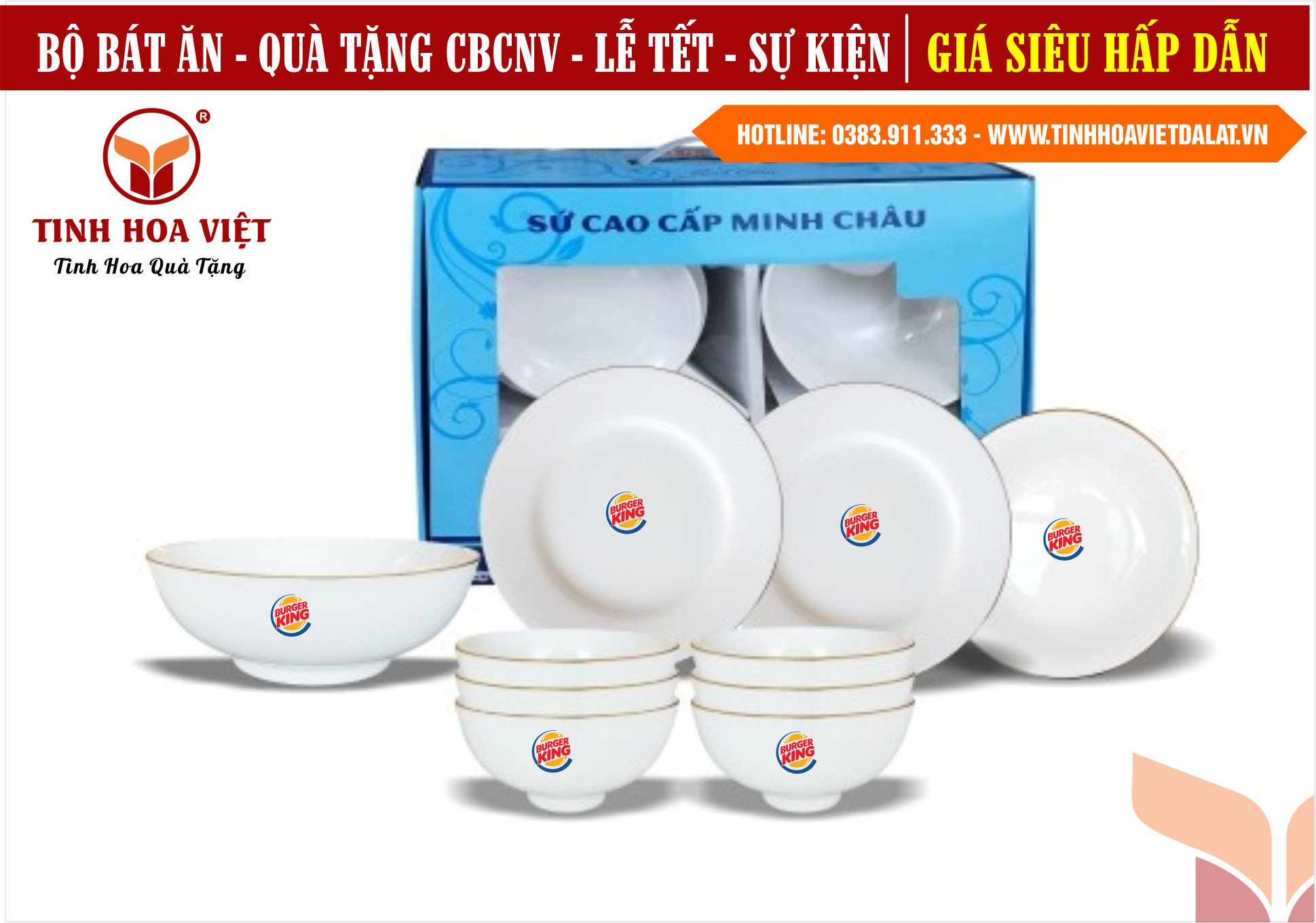 in ấn logo lên bát đĩa giá rẻ