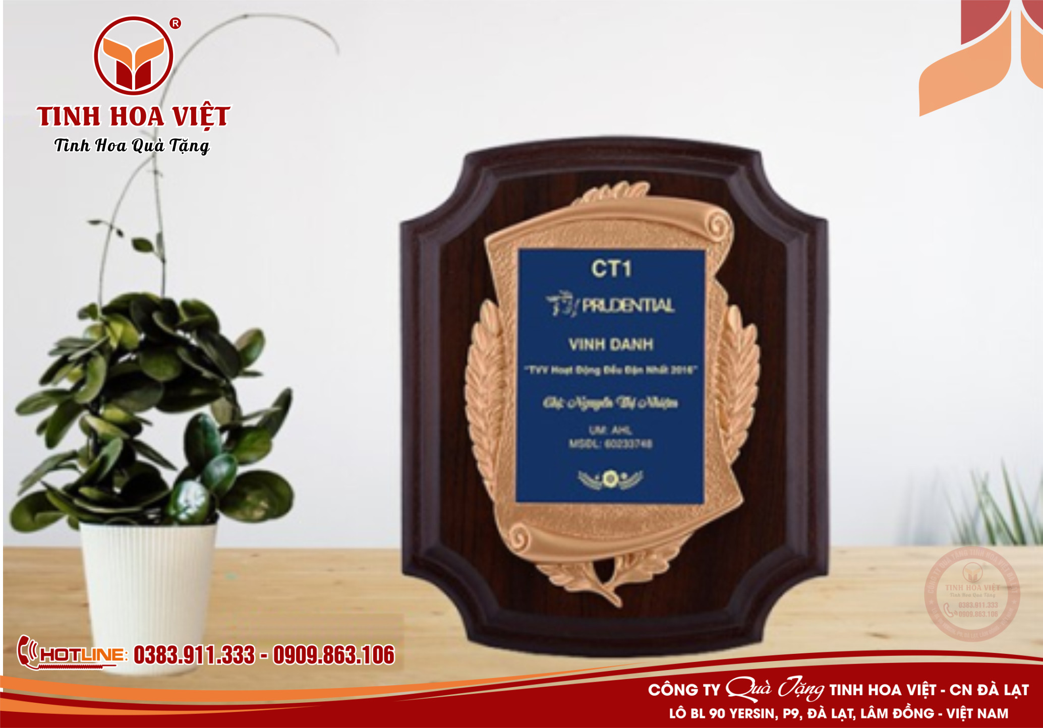 nhà cung cấp biển vinh danh tại đà lạt và khu vực phía nam