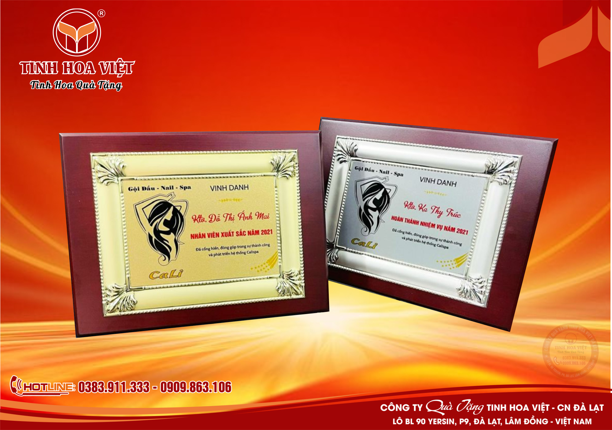 nhà cung cấp biển vinh danh tại đà lạt uy tín