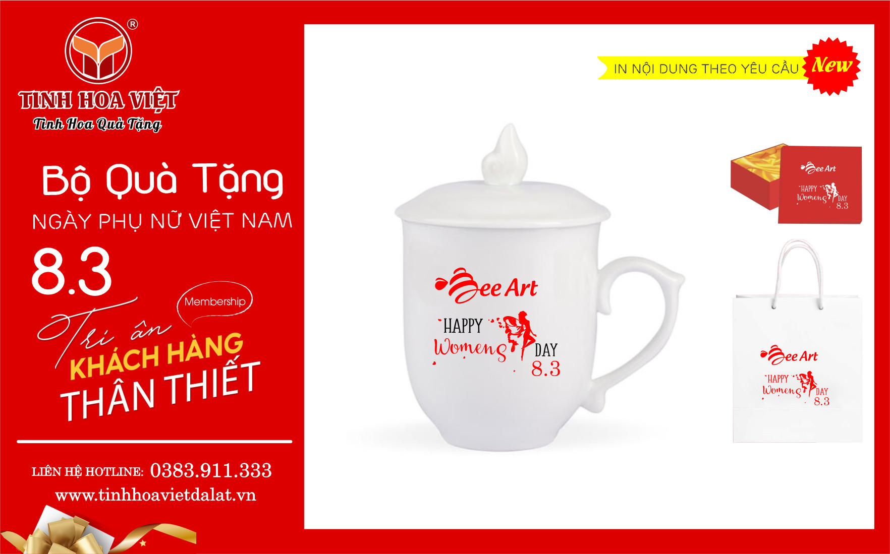 bộ quà tặng doanh nghiệp cho 8.3