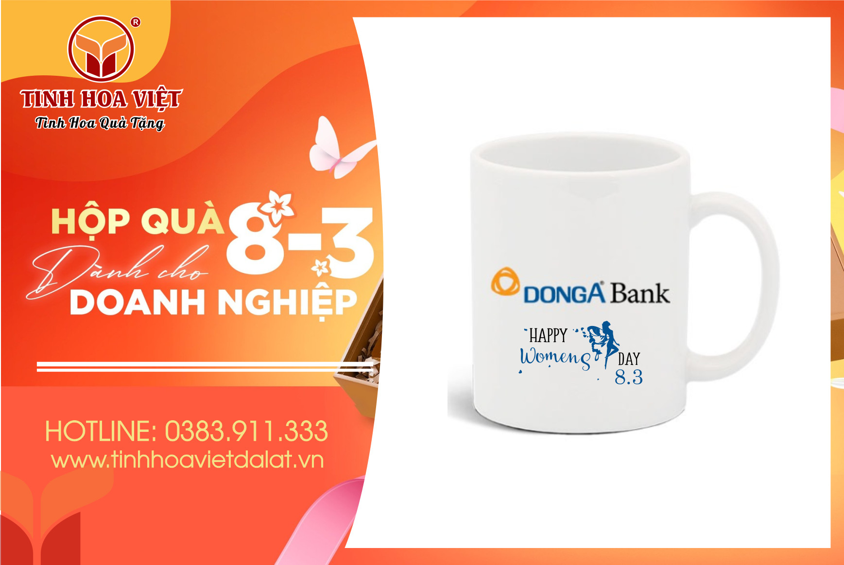 cốc sứ quà tặng doanh nghiệp 8.3