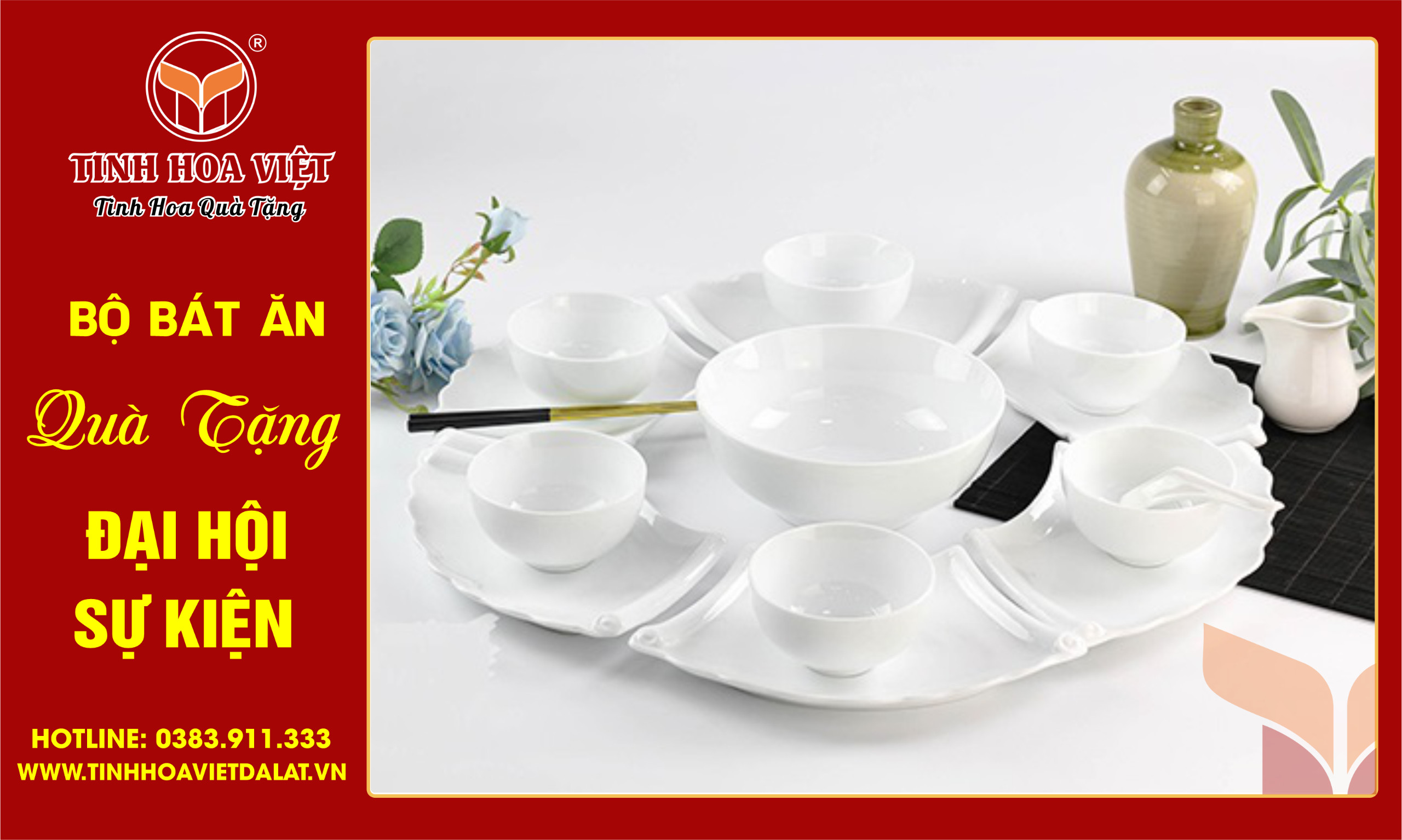 bộ bát ăn cao cấp nhà cung cấp tinh hoa việt đà lạt