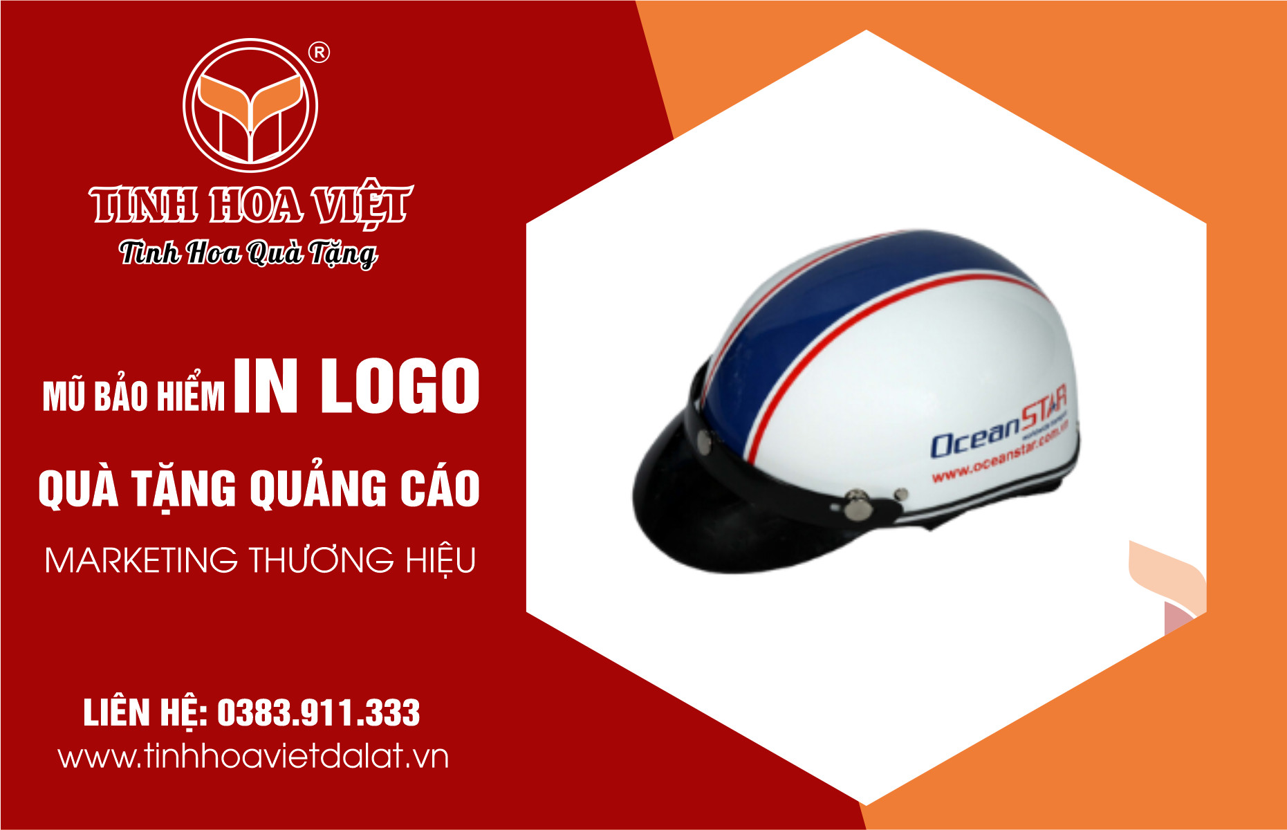 in mũ bảo hiểm tại đà lạt