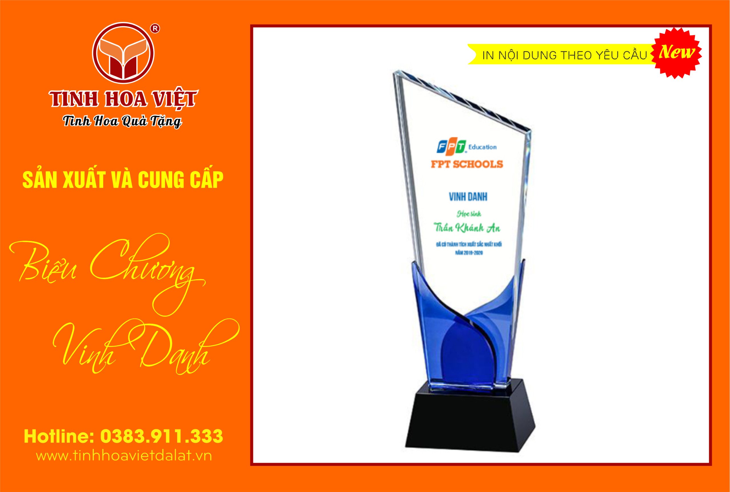 biểu chương vinh danh