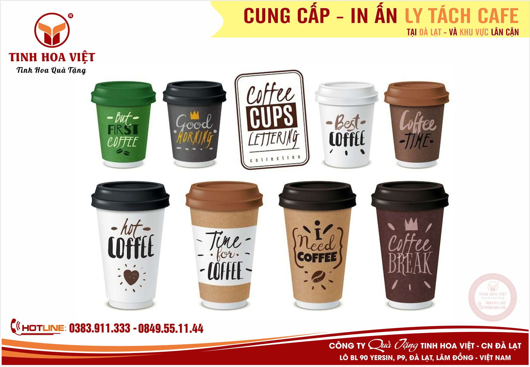 nhà cung cấp ly cafe tại đà lạt và phía nam