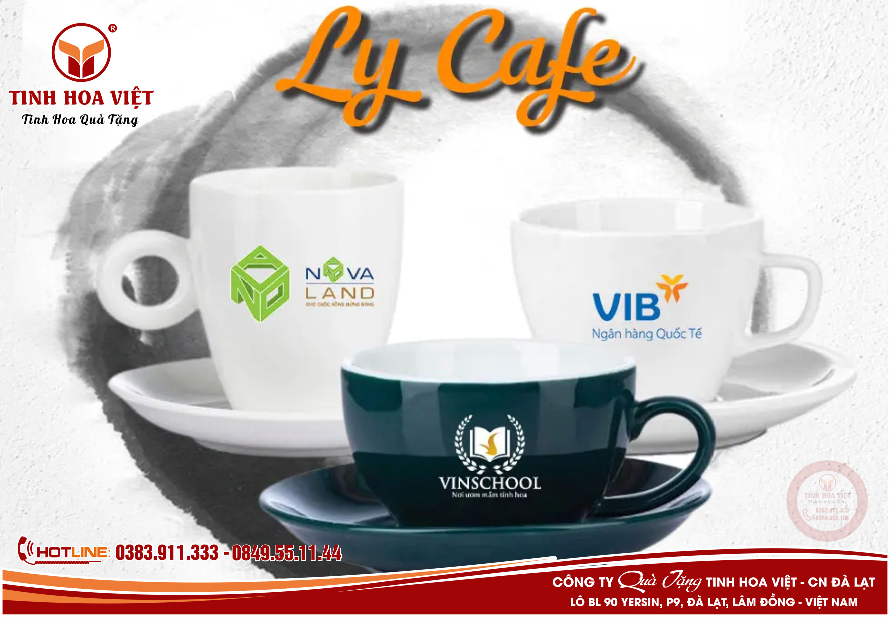 in ấn cung cấp ly tách cafe tại đà lạt và khu vực các tỉnh thành lân cận