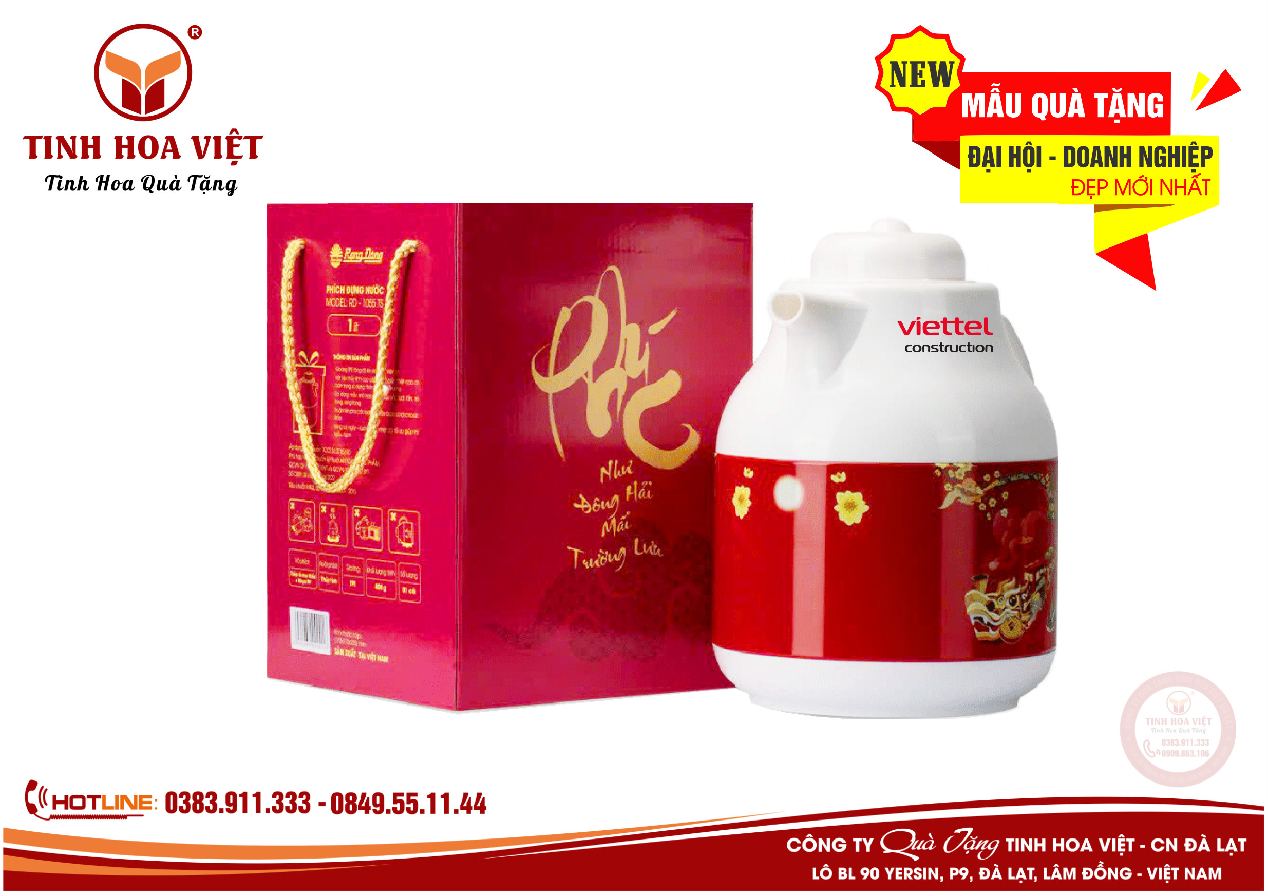 ấm giữ nhiệt đỏ pha trà