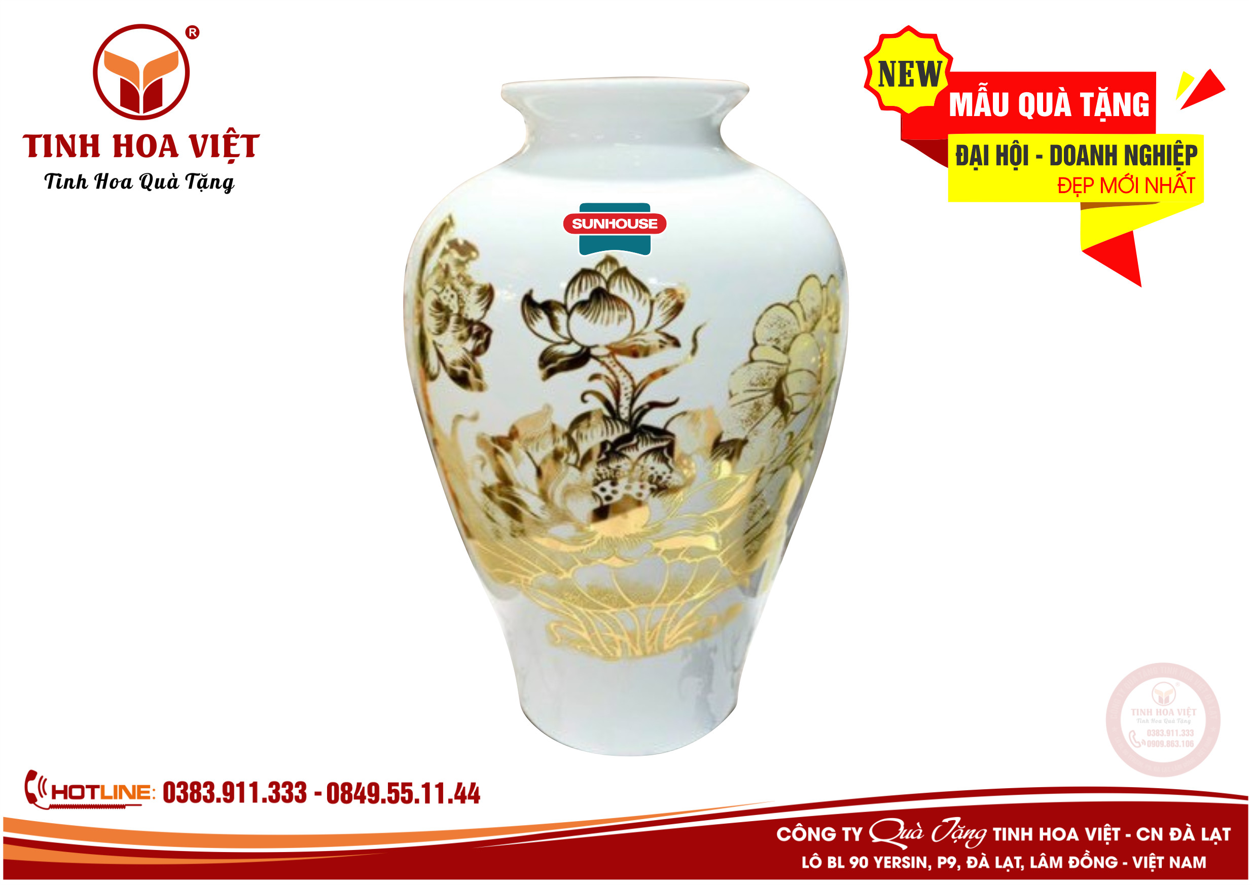 lọ hoa phục vụ đại hội