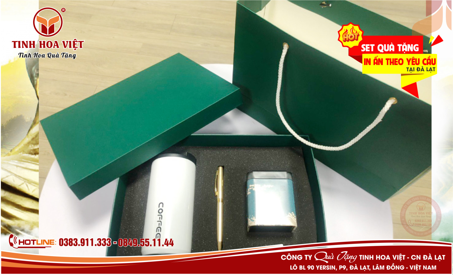 set combo quà tặng sỉ lẻ tại đà lạt và khu vực phía nam