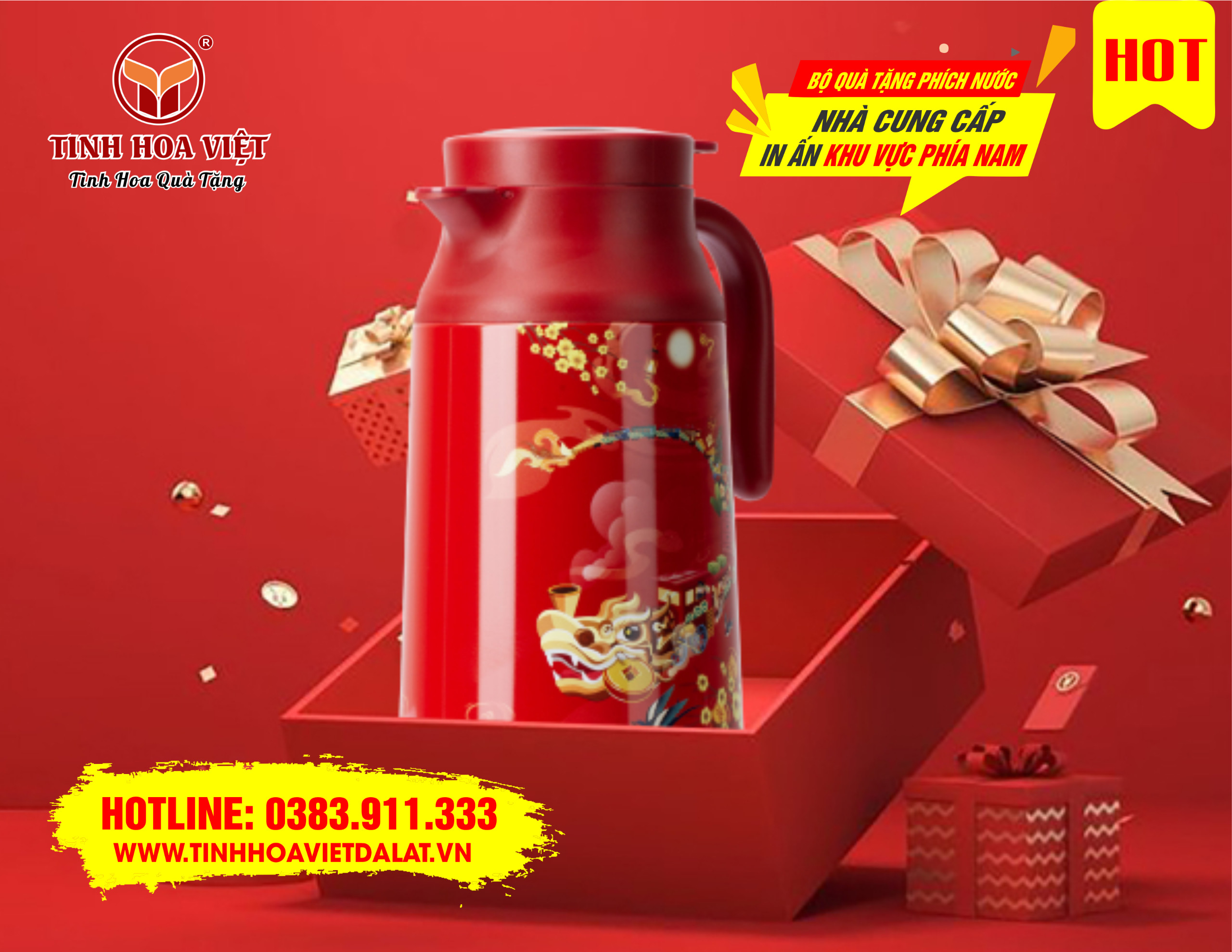 in ấn cung cấp phích nước quà tặng đại hội đảng bộ - quà tặng doanh nghiệp