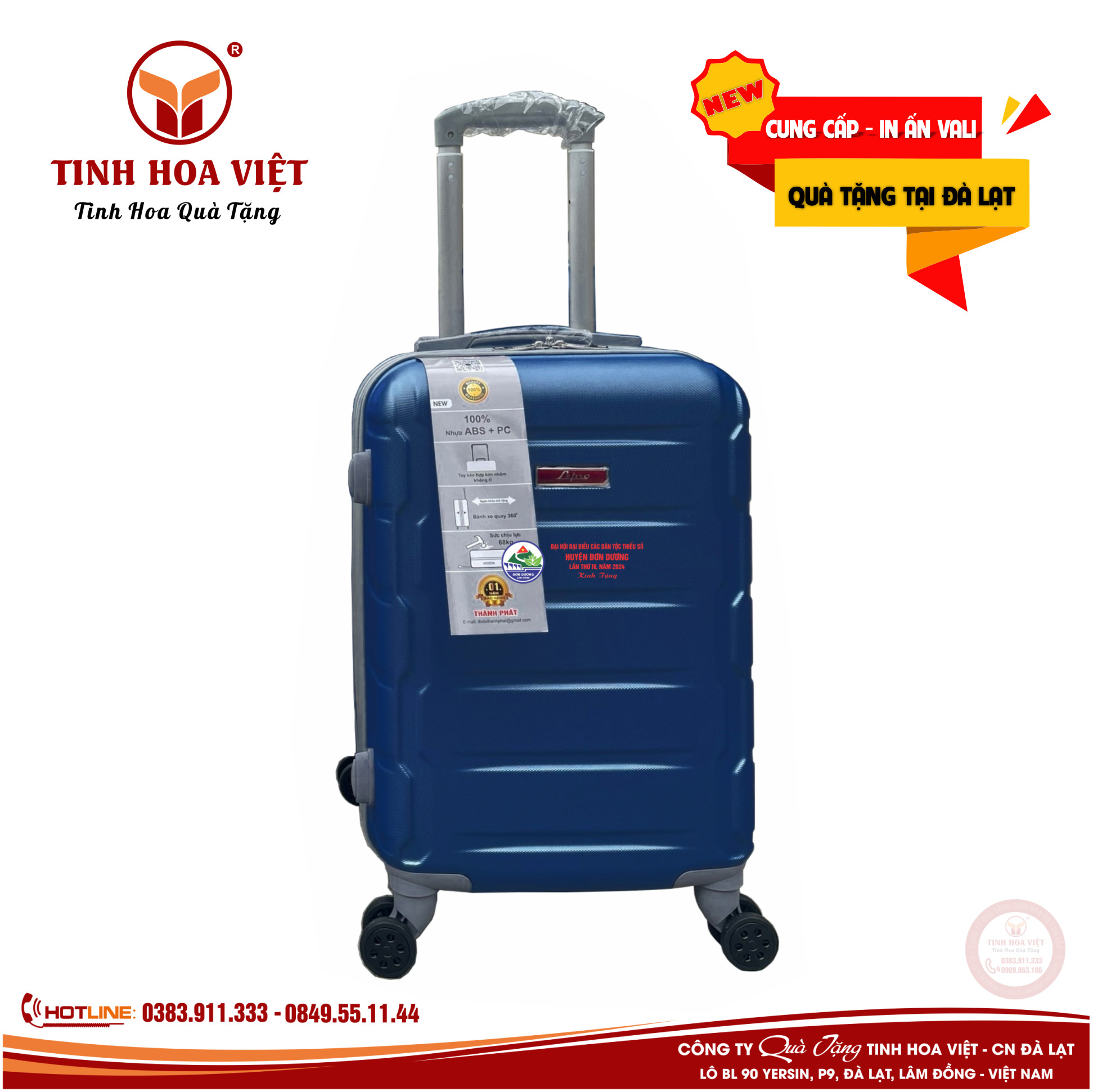 vali quà tặng doanh nghiệp in ấn theo yêu cầu tại Đà Lạt