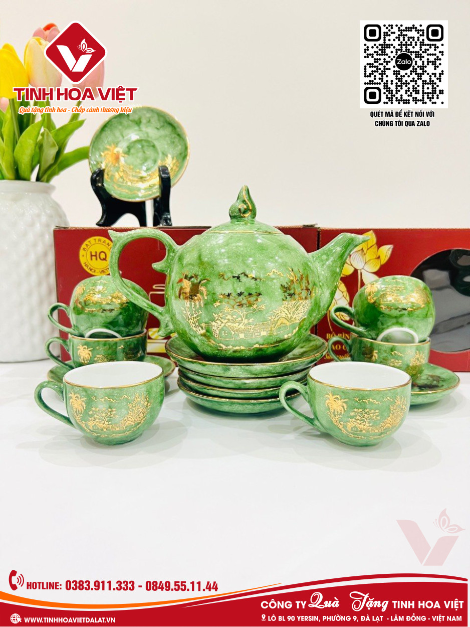 In Ấm Chén Logo Thương Hiệu Quà Tặng Ý Nghĩa Cuối Năm