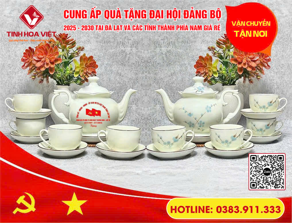 cung cấp in ấn quà tặng đại hội đảng bộ tại đà lạt và các tỉnh lân cận phía nam