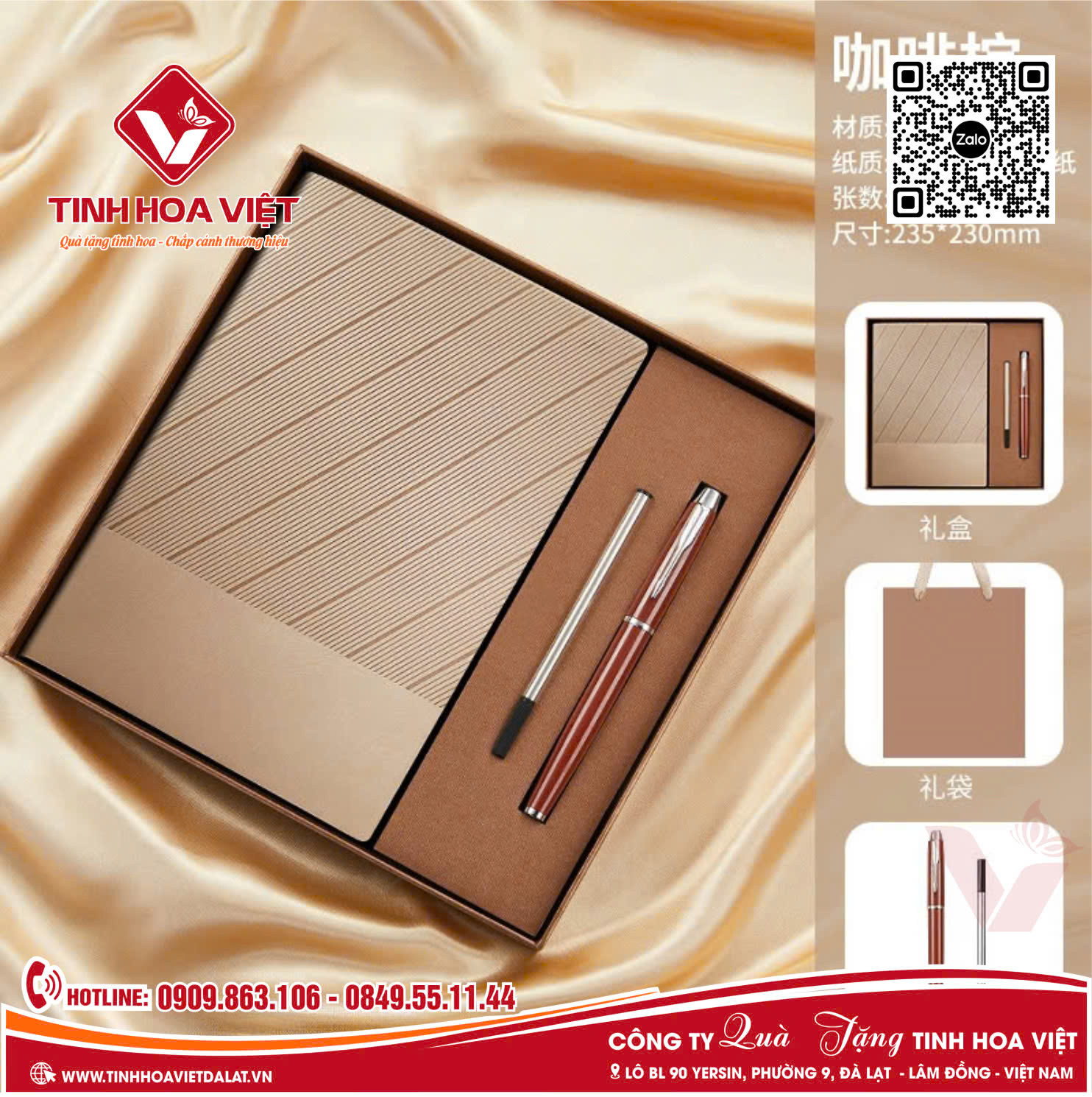 Mẫu Combo Sổ Da Bút Ký Quà Tặng Đại Hội Đảng Bộ – Quà Tặng Doanh Nghiệp Được Ưa Chuộng Nhất Hiện Nay