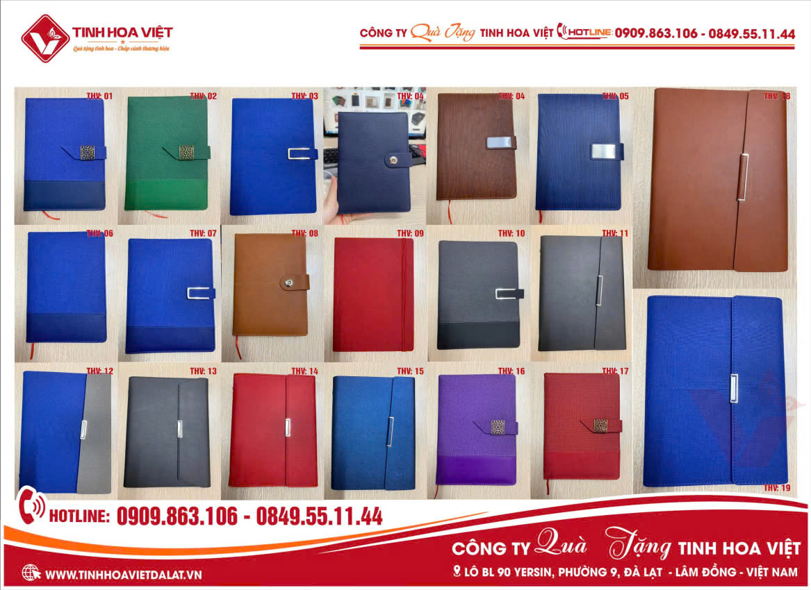 Các Mẫu Sổ Da Quà Tặng Đại Hội Quà Tặng Doanh Nghiệp