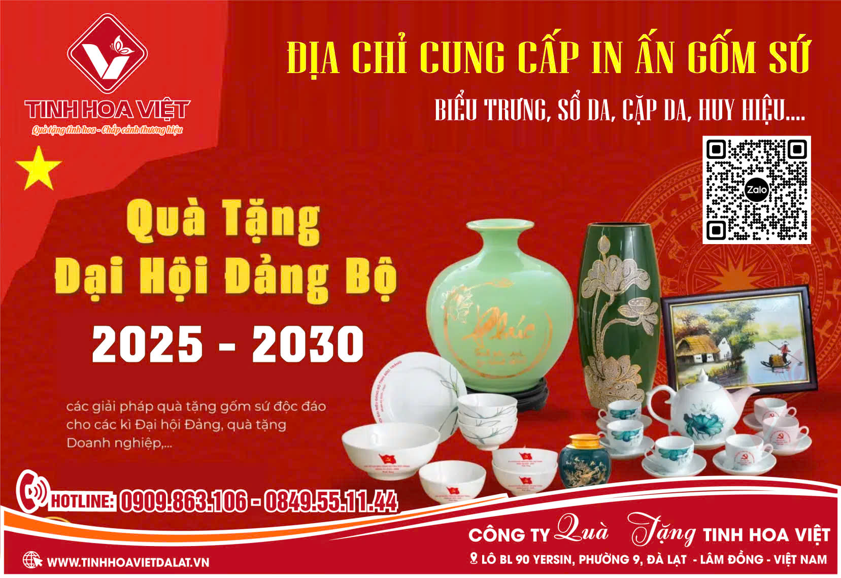 Cung Cấp Quà Tặng Đại Hội Đảng Bộ 2025 - 2030 Khu Vực Nam Trung Bộ