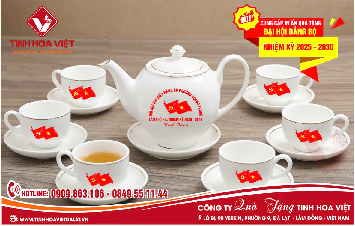 Ấm Trà Nội Dung Quà Tặng Đại Hội Đảng Bộ Và Sự Kiện