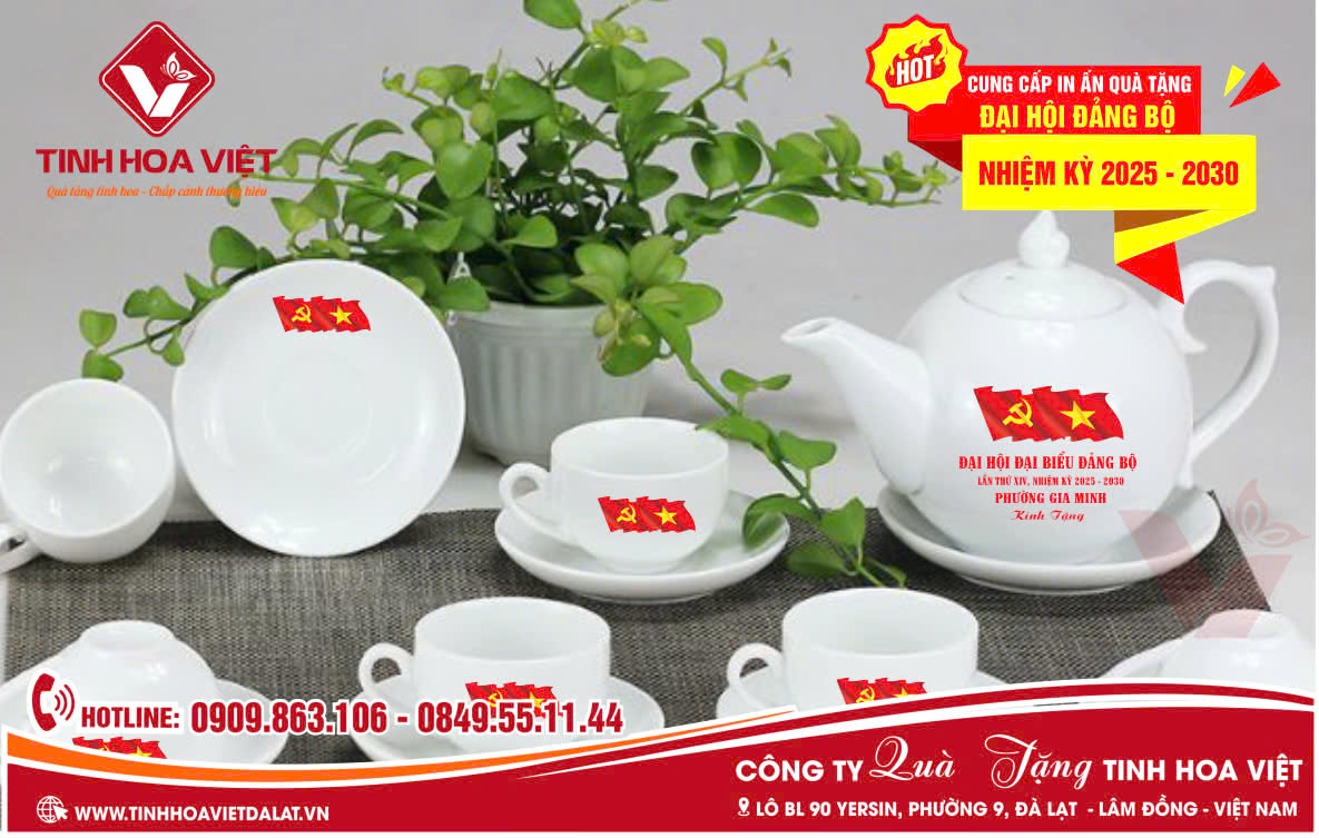 Ấm Trà Nội Dung Quà Tặng Đại Hội Đảng Bộ Và Sự Kiện