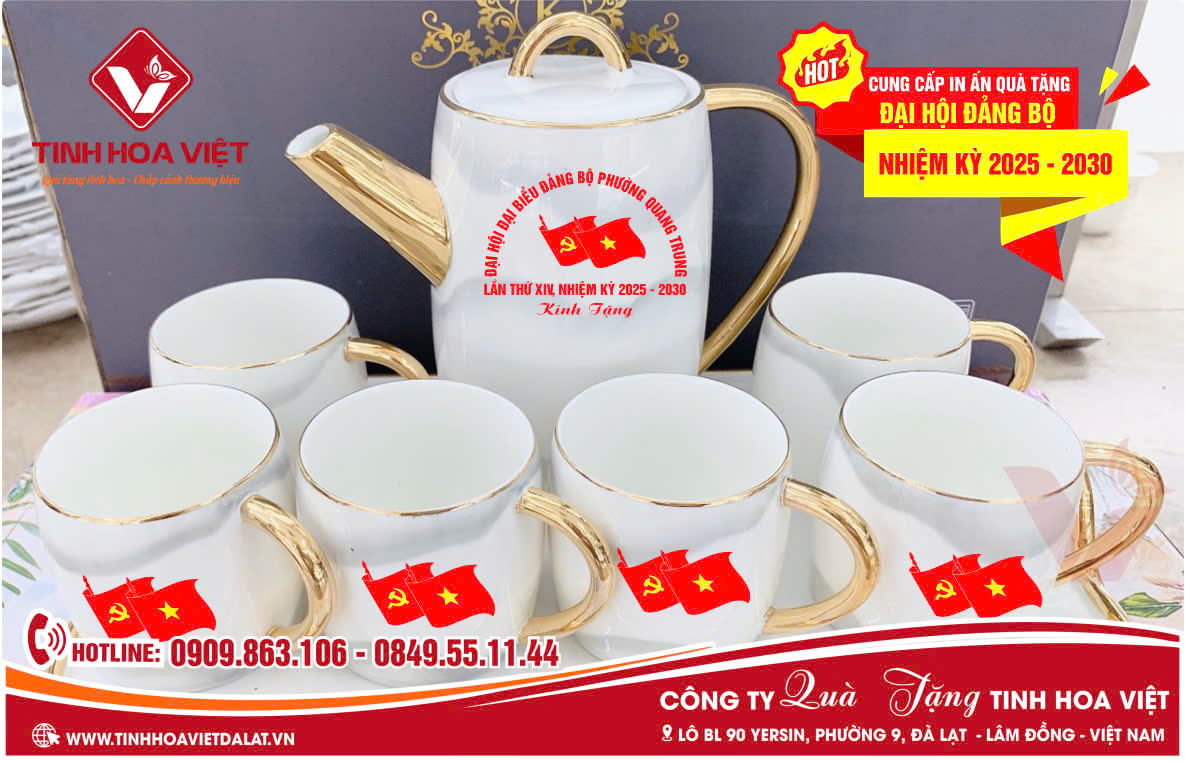 Ấm Trà Nội Dung Quà Tặng Đại Hội Đảng Bộ Và Sự Kiện