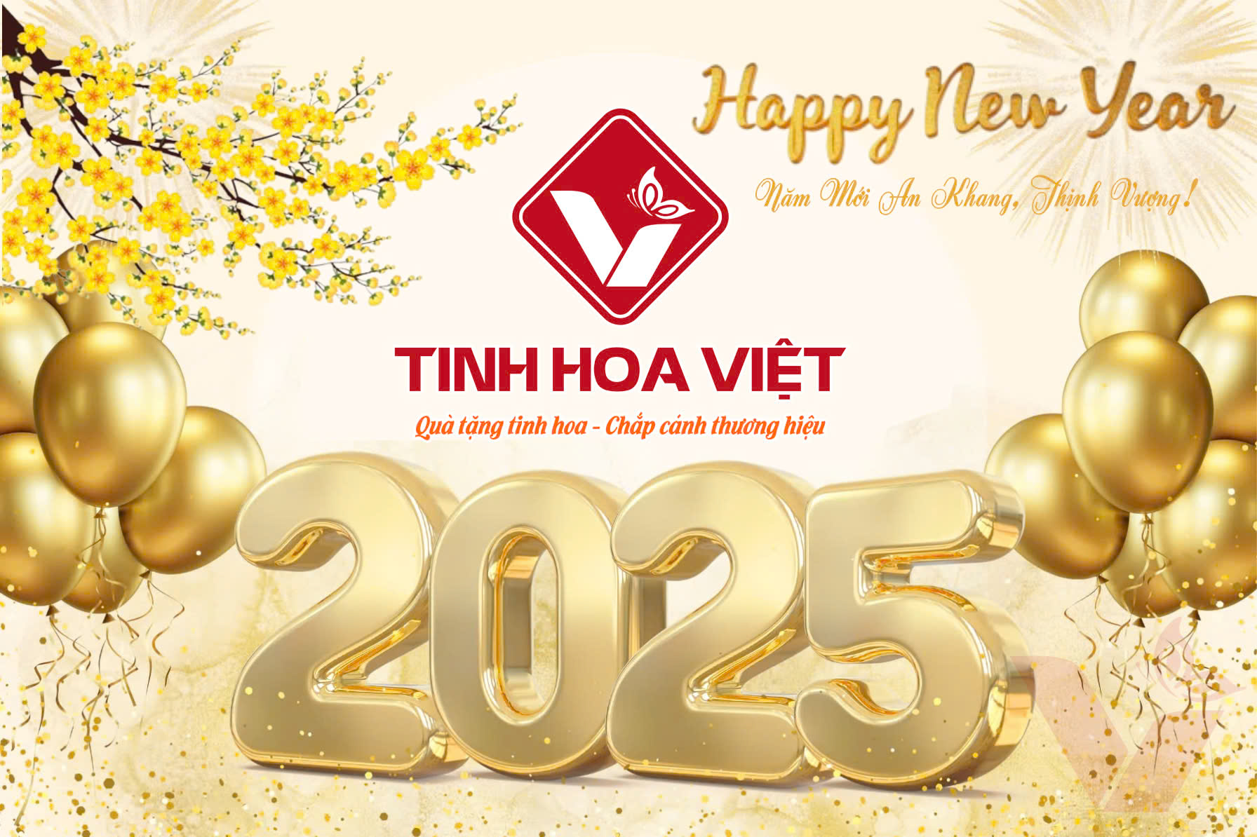 Tinh Hoa Việt Chúc Mừng Năm Mới 2025