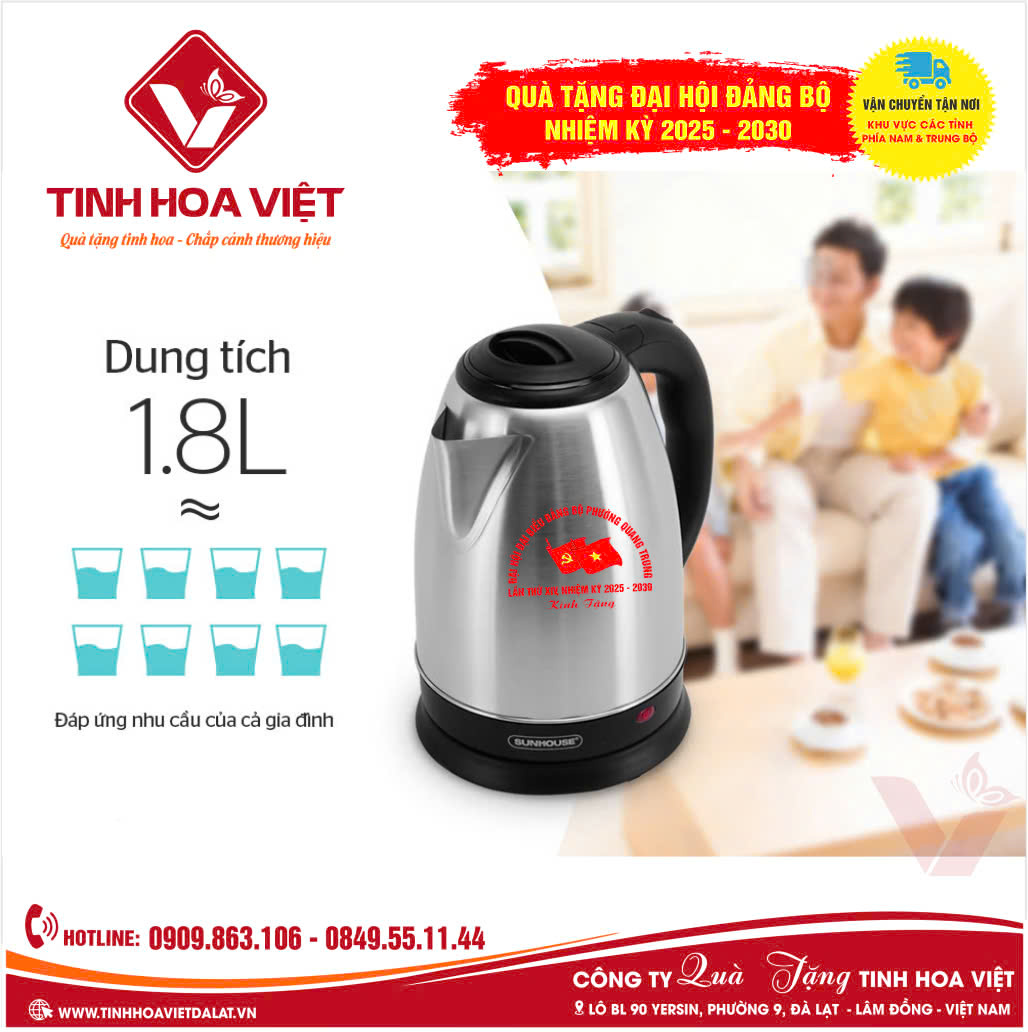 Dịch Vụ In Ấn Ấm Siêu Tốc Quà Tặng Đại Hội Đảng Bộ