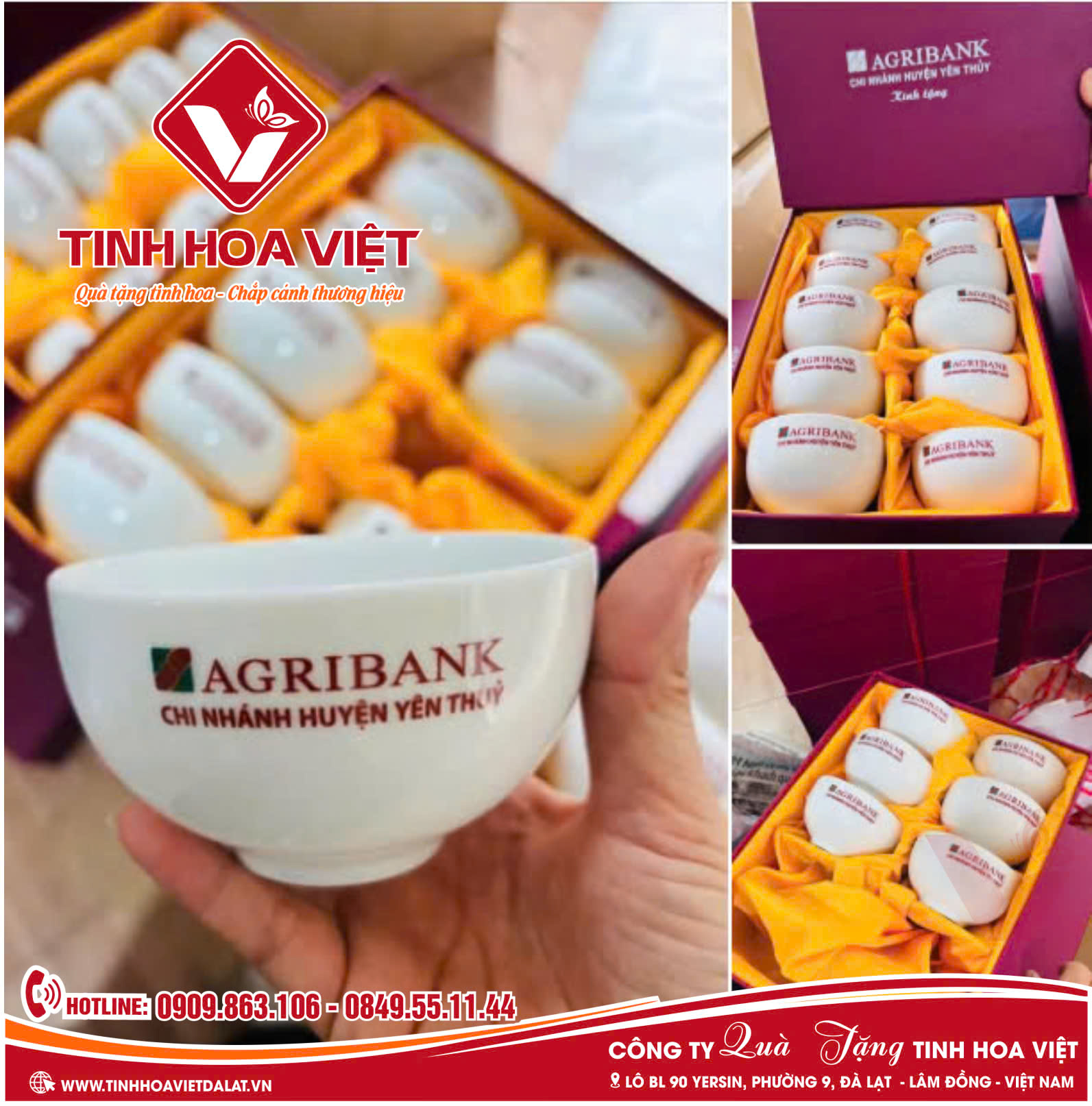 Bát ăn in logo quà tặng doanh nghiệp lan tỏa Thương Hiệu