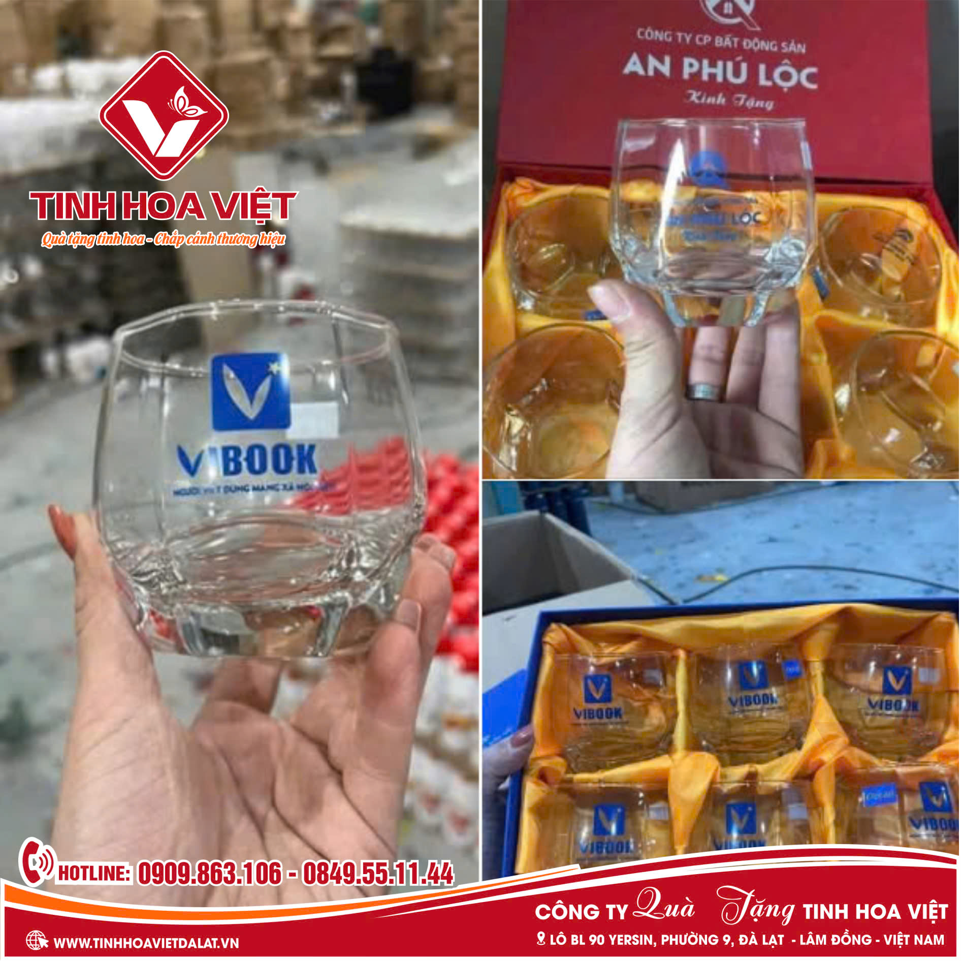 Địa Chỉ Cung Cấp In Ấn Ly Cốc Thủy Tinh Tại Đà Lạt