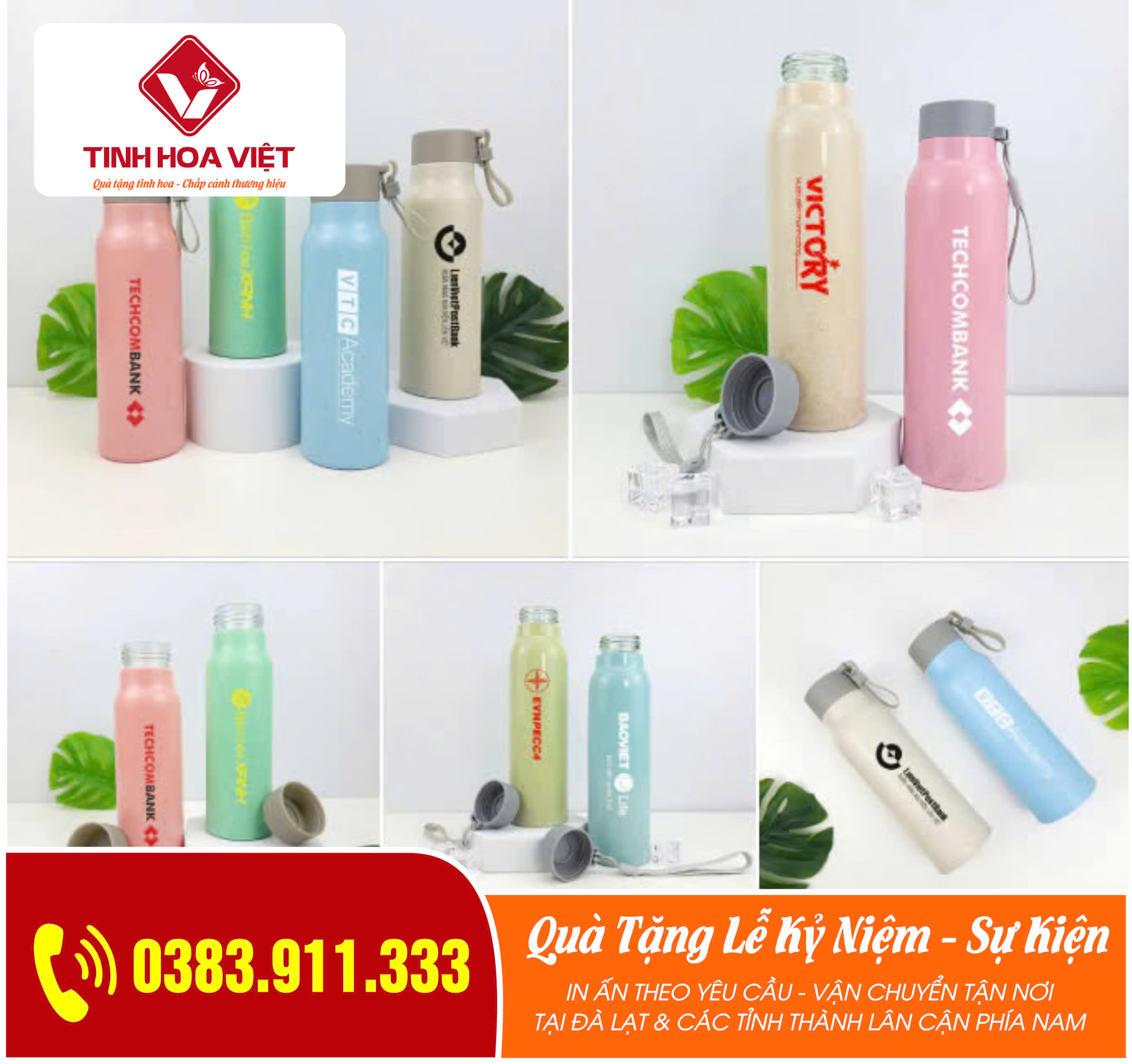 Bình Giữ Nhiệt In Logo – Quà Tặng Du Lịch 2025