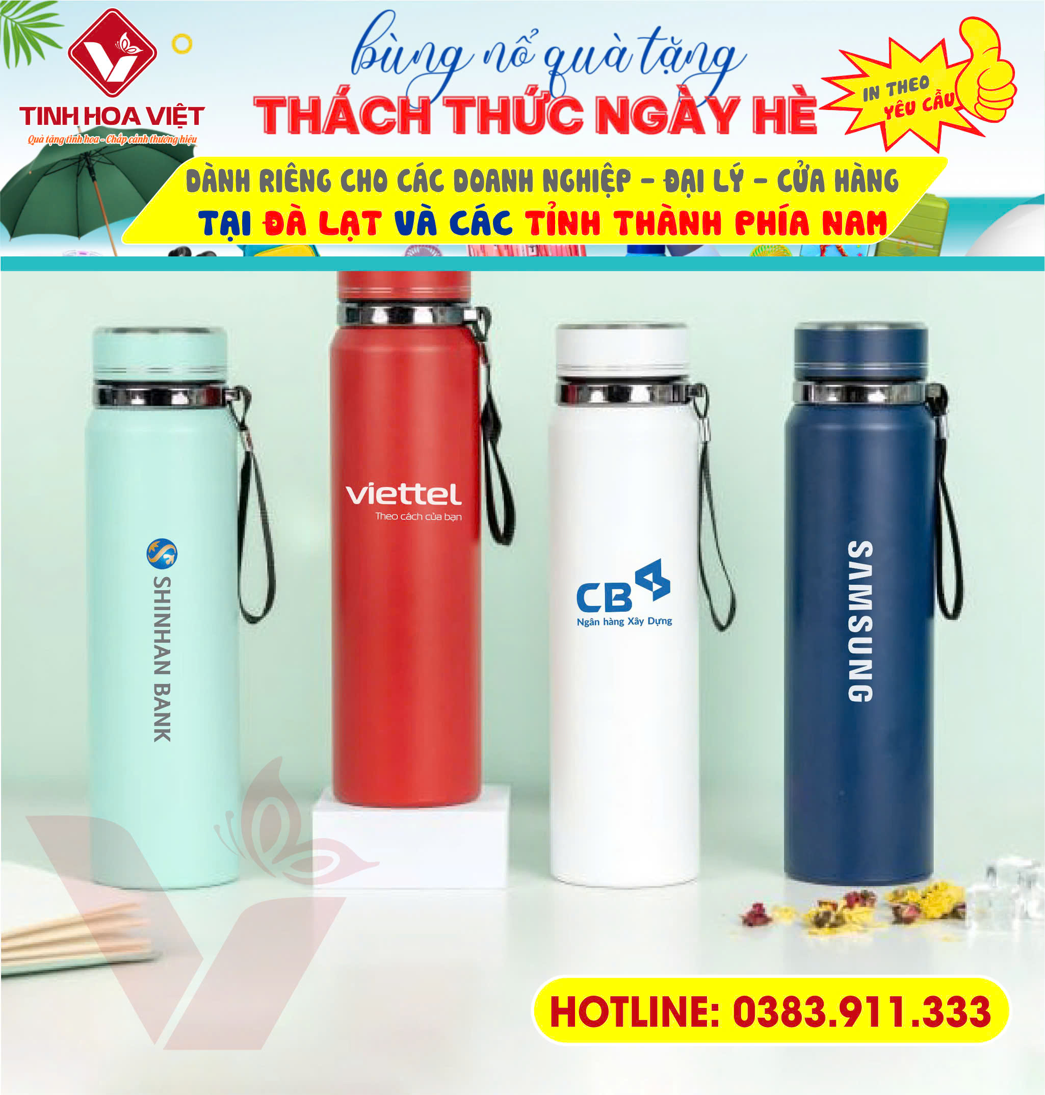 Bộ Quà Tặng Marketing Mùa Hè – In Logo Thương Hiệu