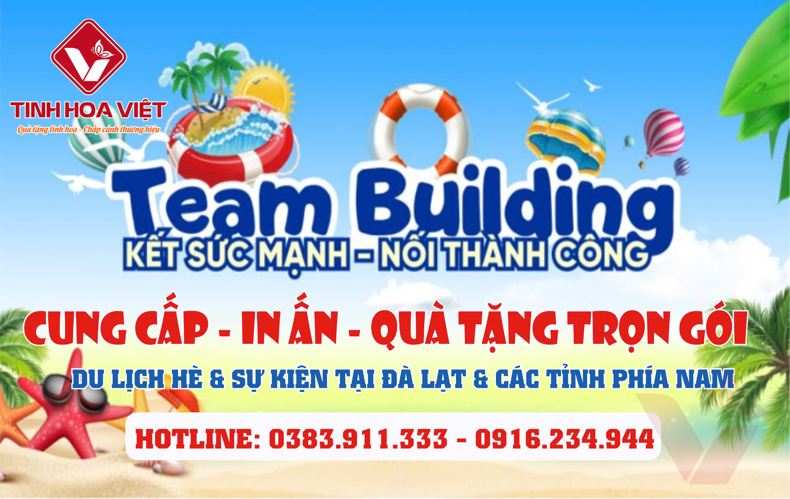 Quà Tặng Teambuilding - Du Lịch Hè In Logo Theo Yêu Cầu