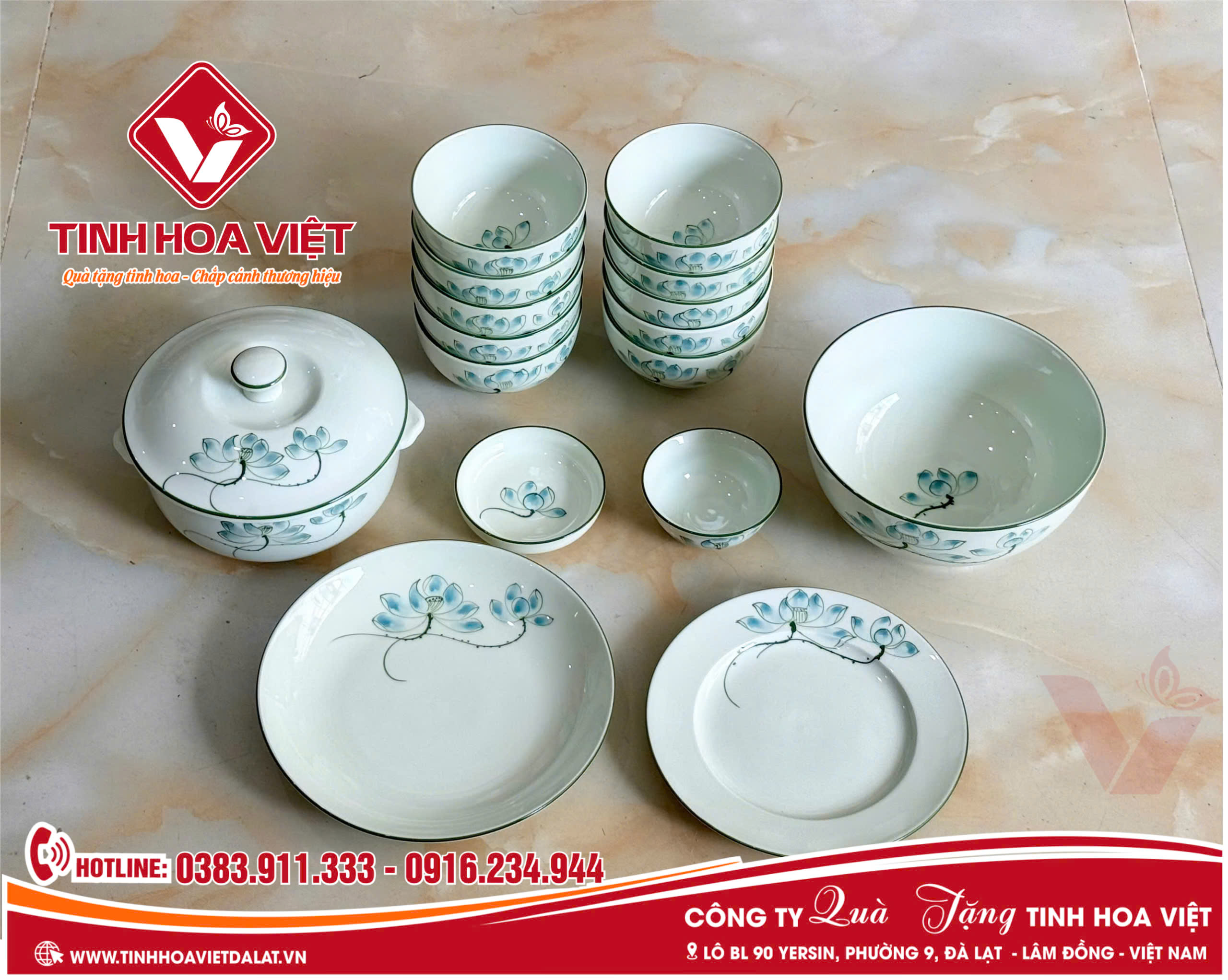 Bộ Chén Cơm In Logo – Quà Tặng Sự Kiện Lớn Ý Nghĩa