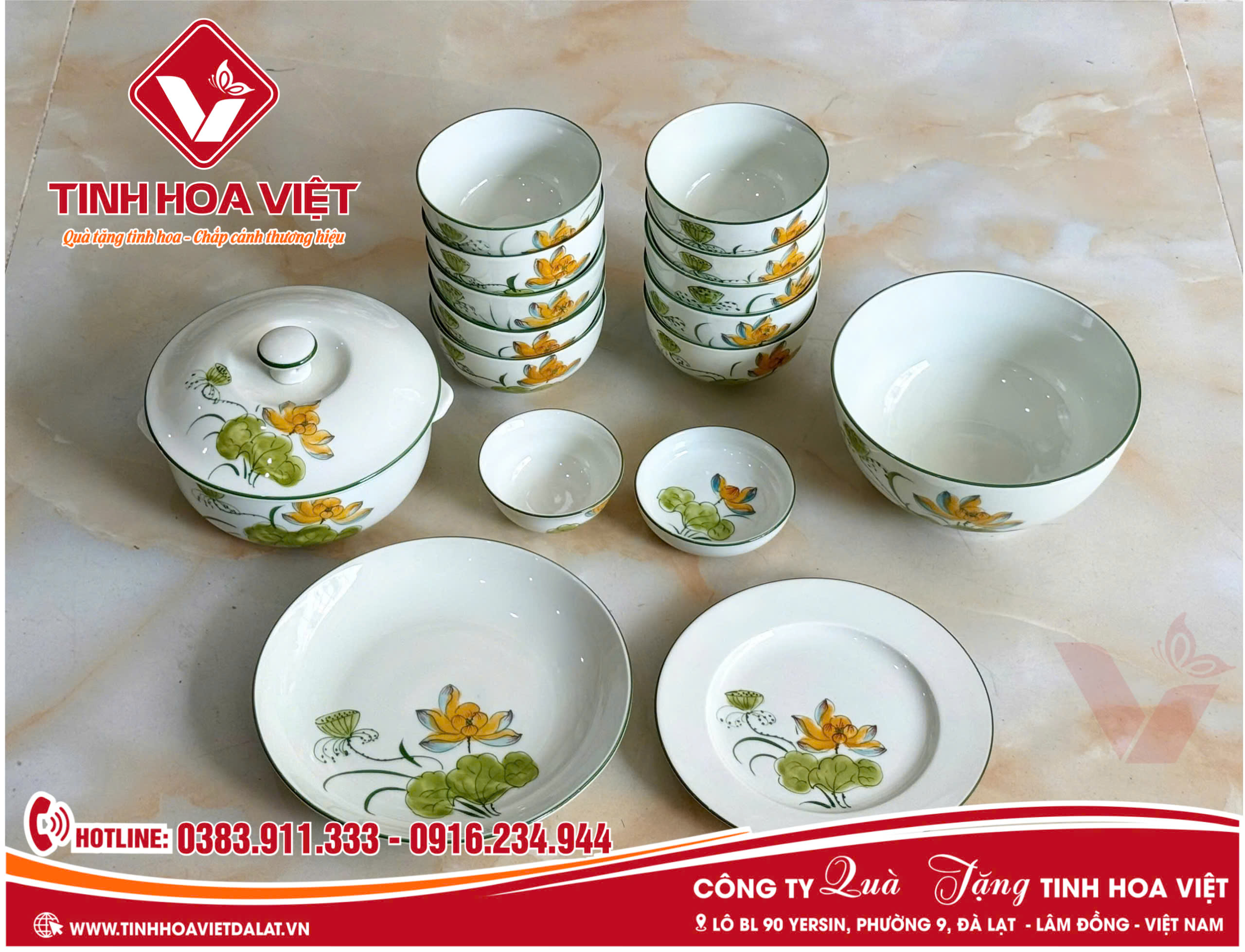 Bộ Chén Cơm In Logo – Quà Tặng Sự Kiện Lớn Ý Nghĩa