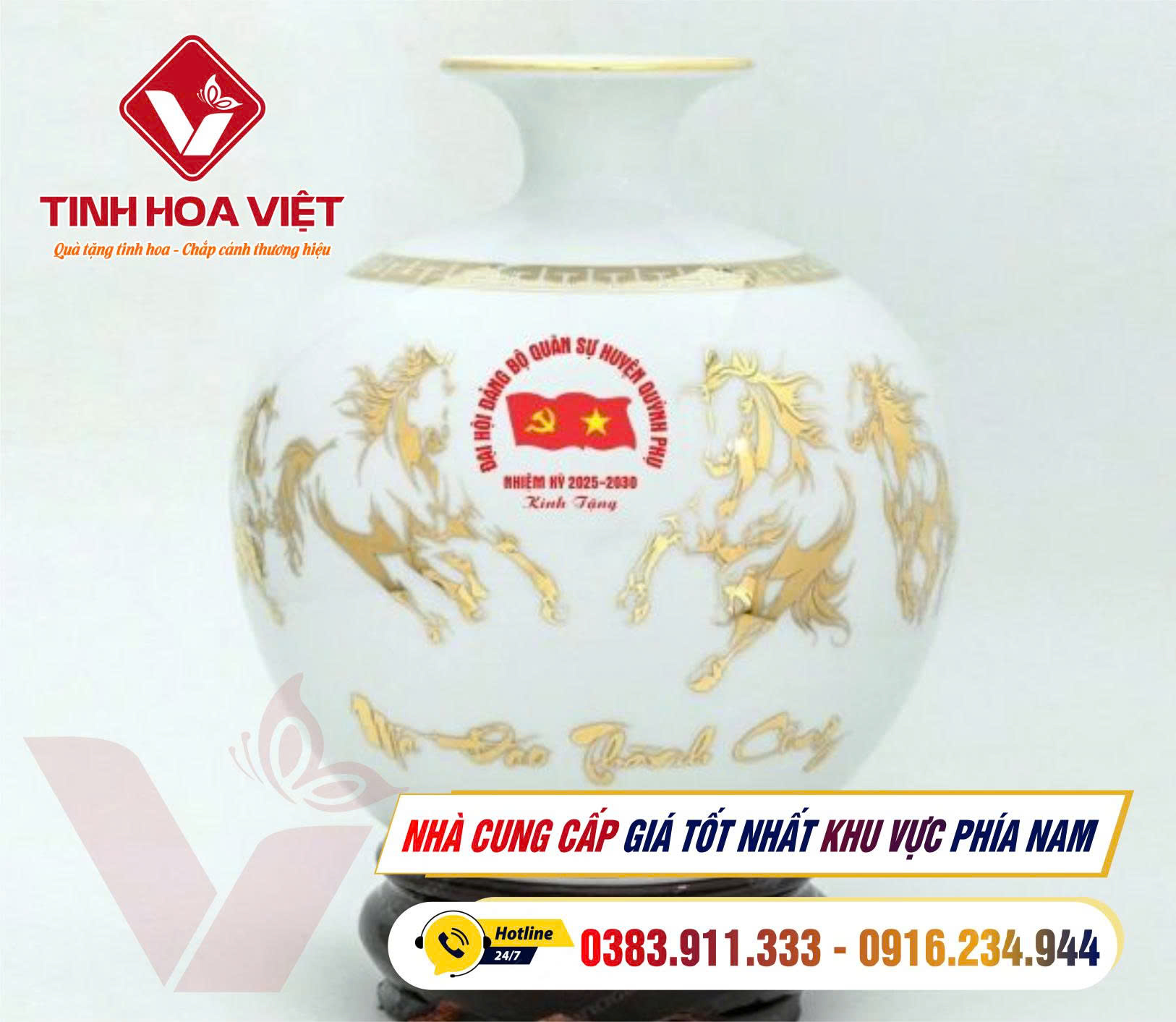 Bình Hút Lộc In Logo – Quà Tặng Đại Hội Đảng Bộ Ý Nghĩa