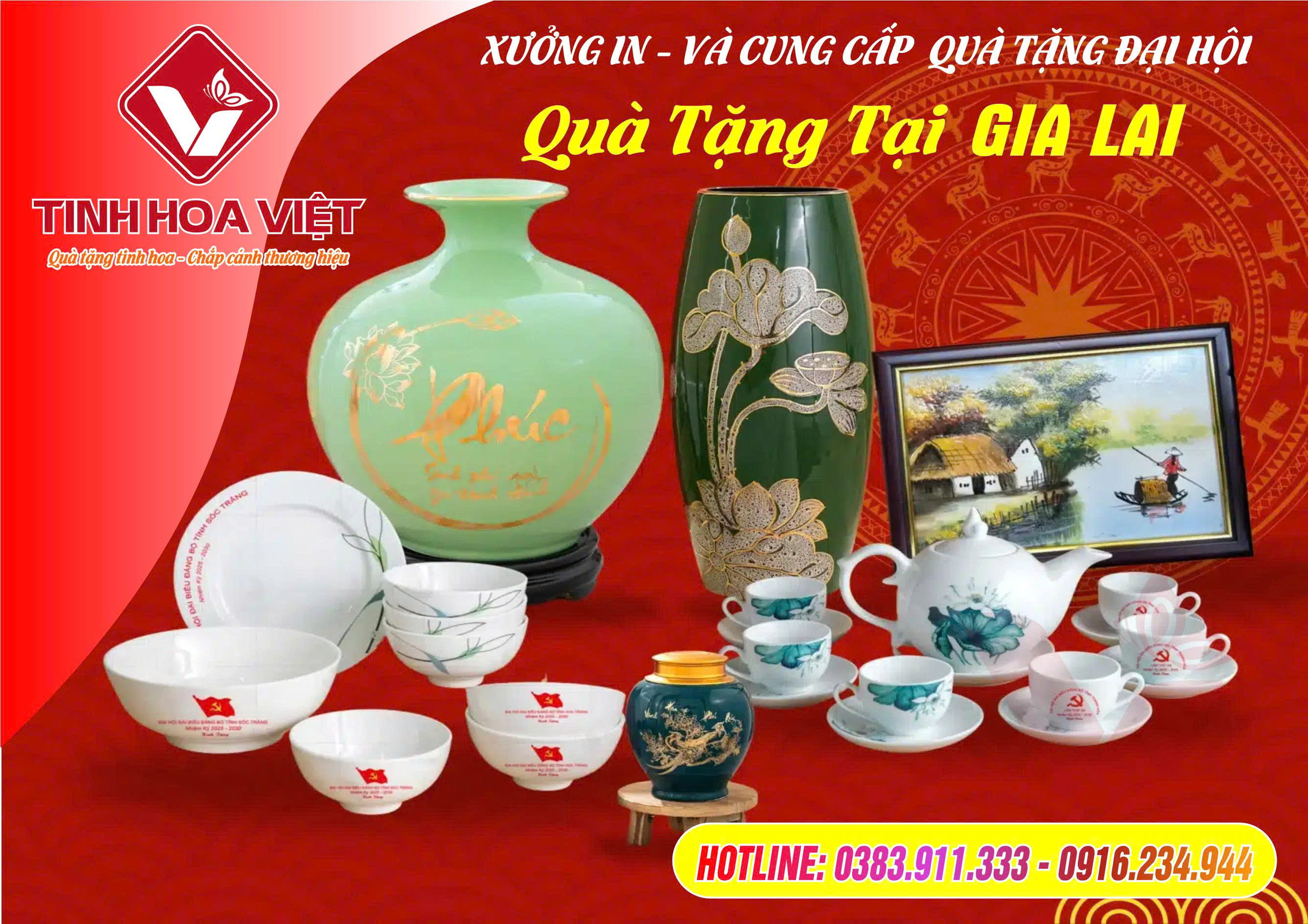 Xưởng In Quà Tặng Đại Hội Đảng Bộ Tại Gia Lai