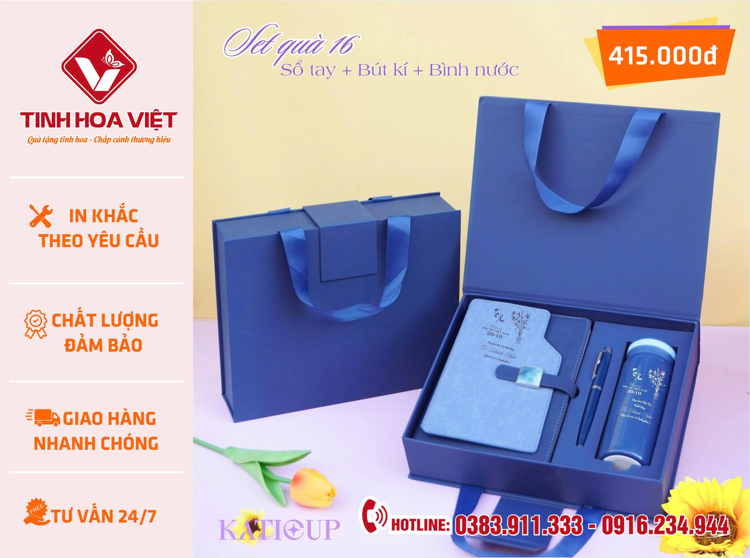 Quà Tặng 20/10 Cho Doanh Nghiệp – Ly Sứ, Bình Giữ Nhiệt, Gốm Sứ In Logo