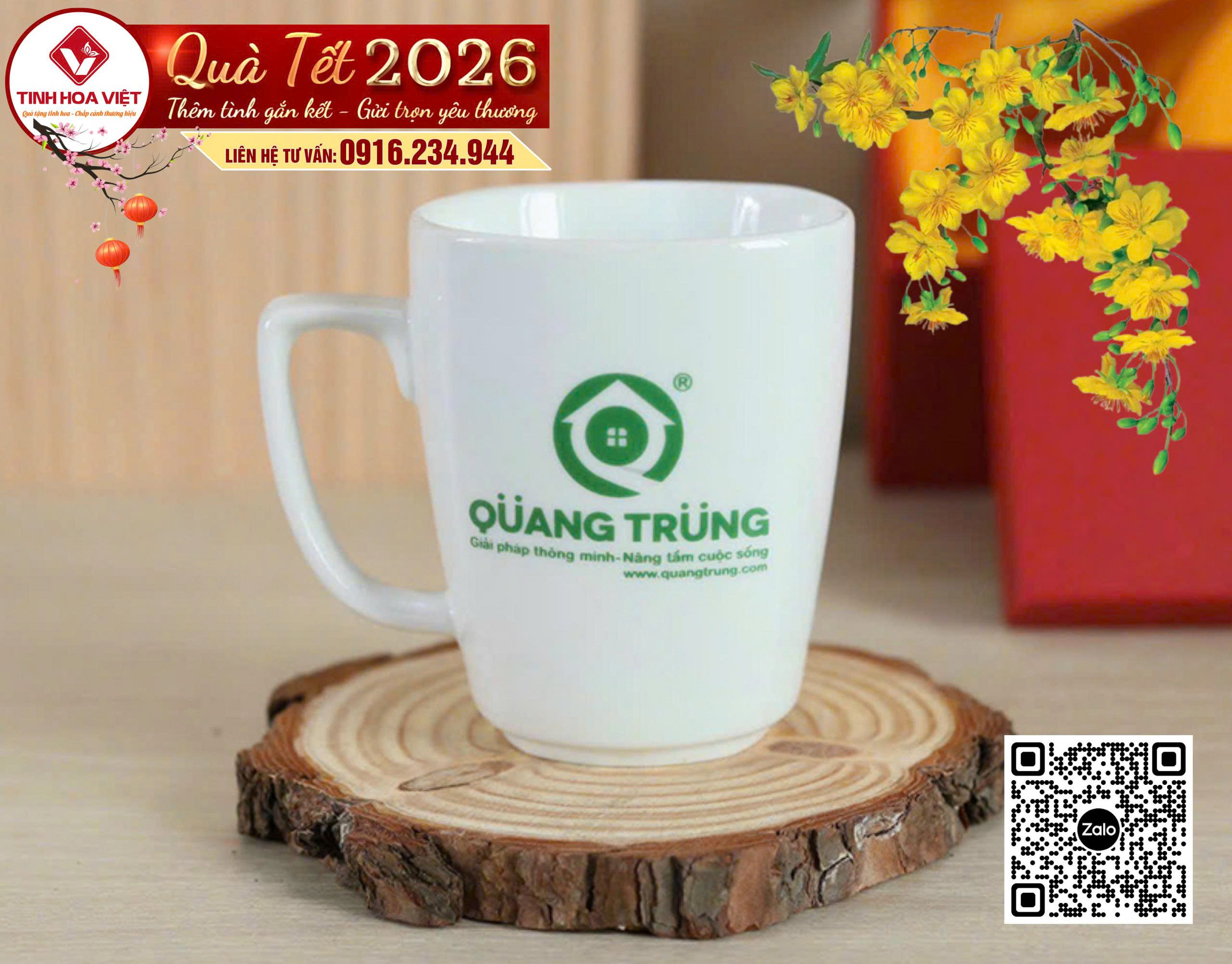 Ly Sứ In Logo Doanh Nghiệp – Giải Pháp Quà Tặng Marketing Hiệu Quả