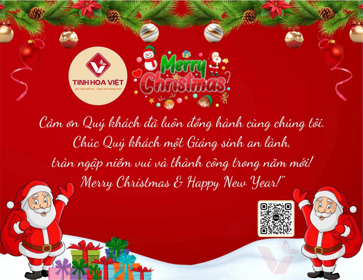 Quà Tặng Tinh Hoa Việt Chúc Mừng Giáng Sinh & Năm Mới An Lành