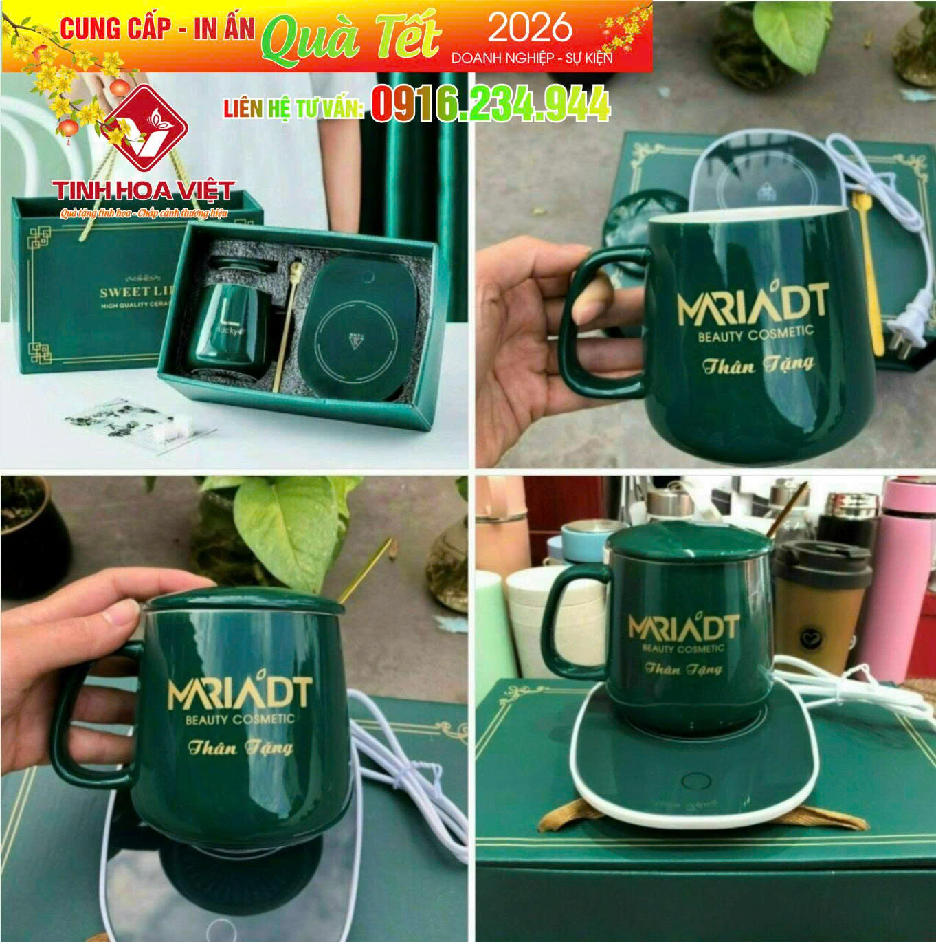 Quà tặng doanh nghiệp in logo gốm sứ | Giải pháp marketing bền vững 2026